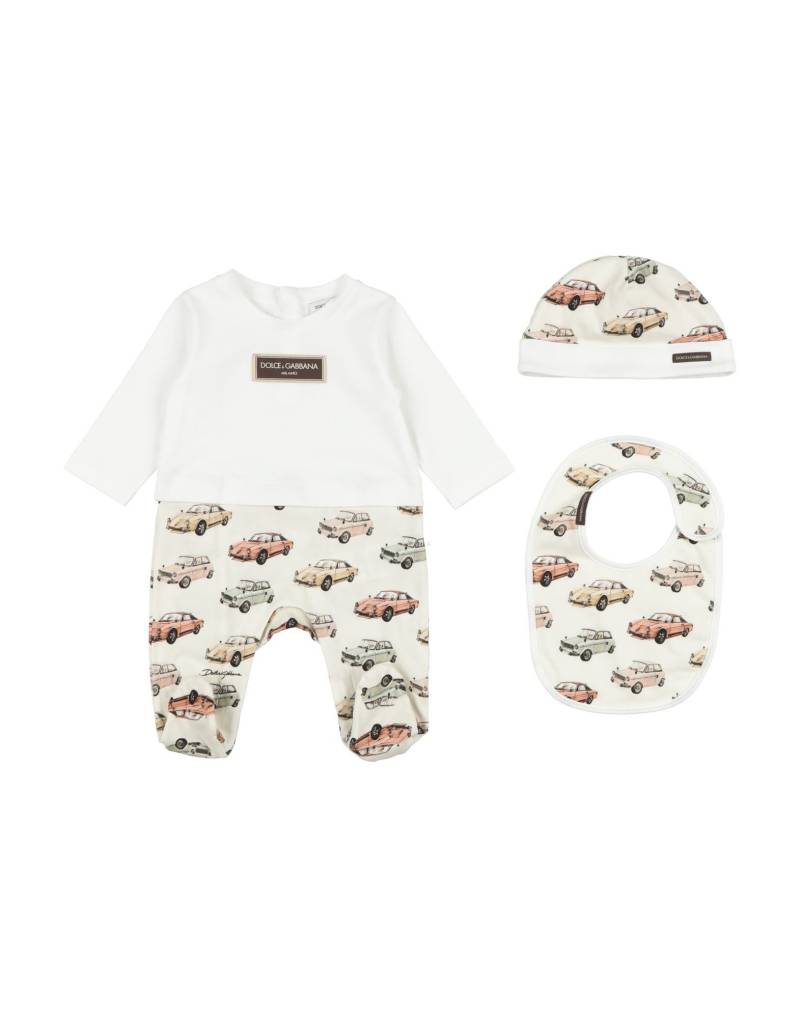 DOLCE&GABBANA Babystrampler & -latzhosen Kinder Off white von DOLCE&GABBANA