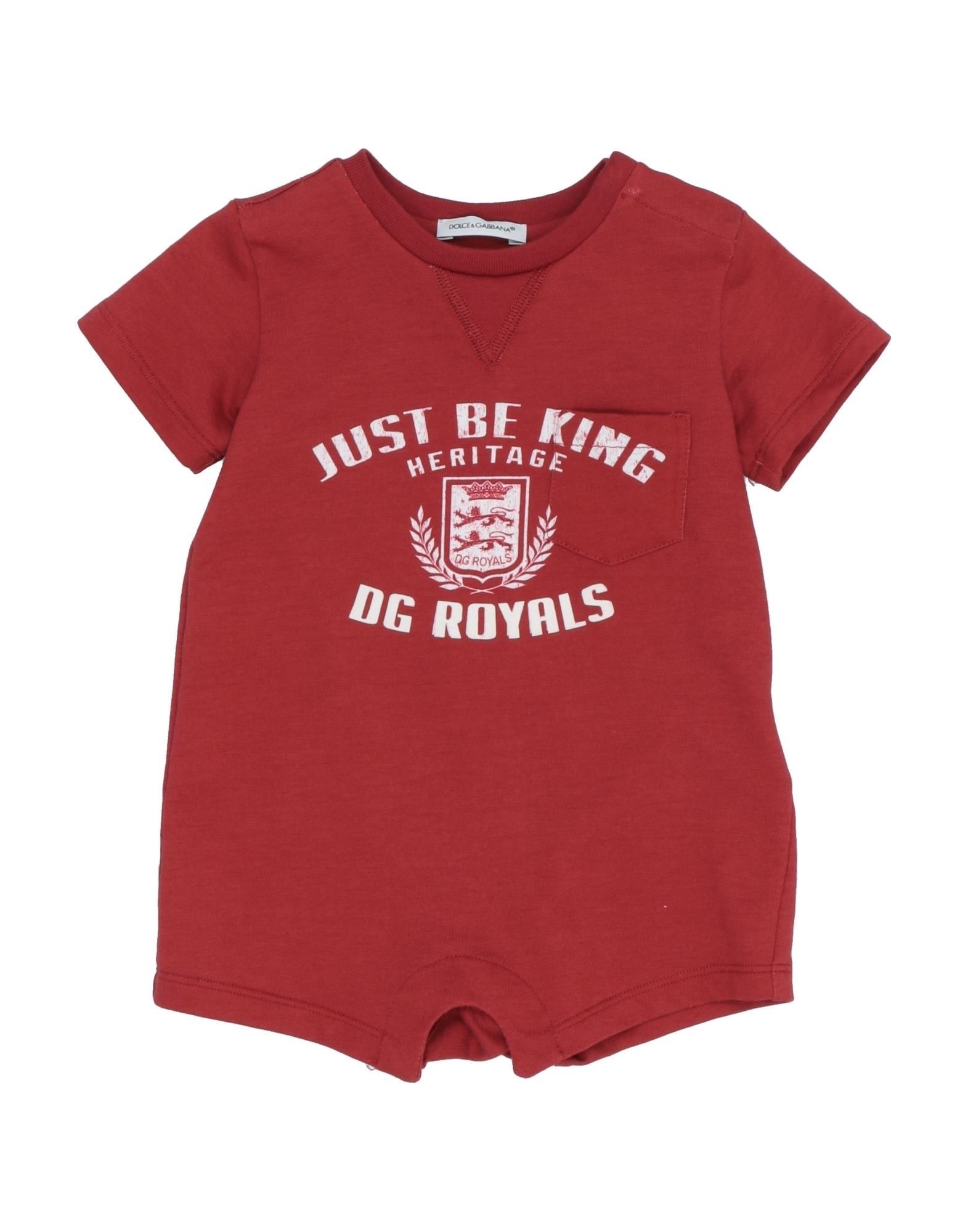 DOLCE&GABBANA Babystrampler & -latzhosen Kinder Ziegelrot von DOLCE&GABBANA