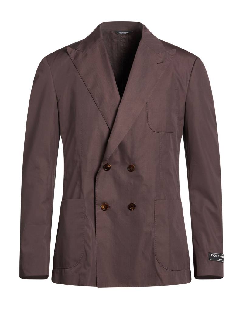 DOLCE&GABBANA Blazer Herren Dunkelbraun DOLCE&GABBANA Blazer Herren Dunkelbraun von DOLCE&GABBANA