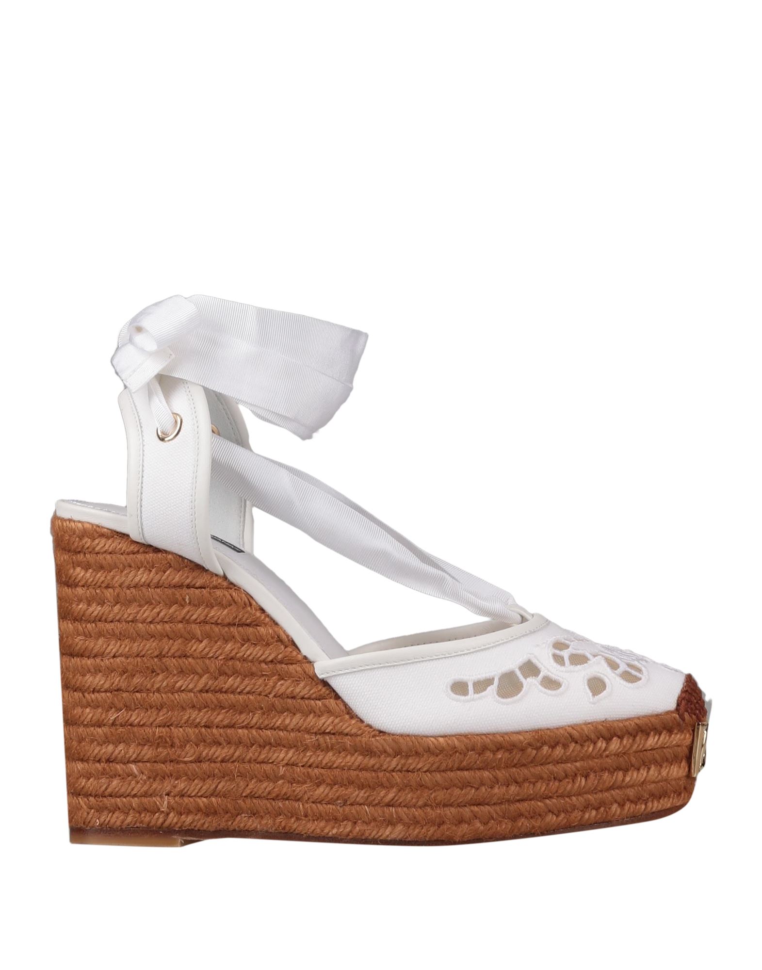 DOLCE&GABBANA Espadrilles Damen Weiß von DOLCE&GABBANA