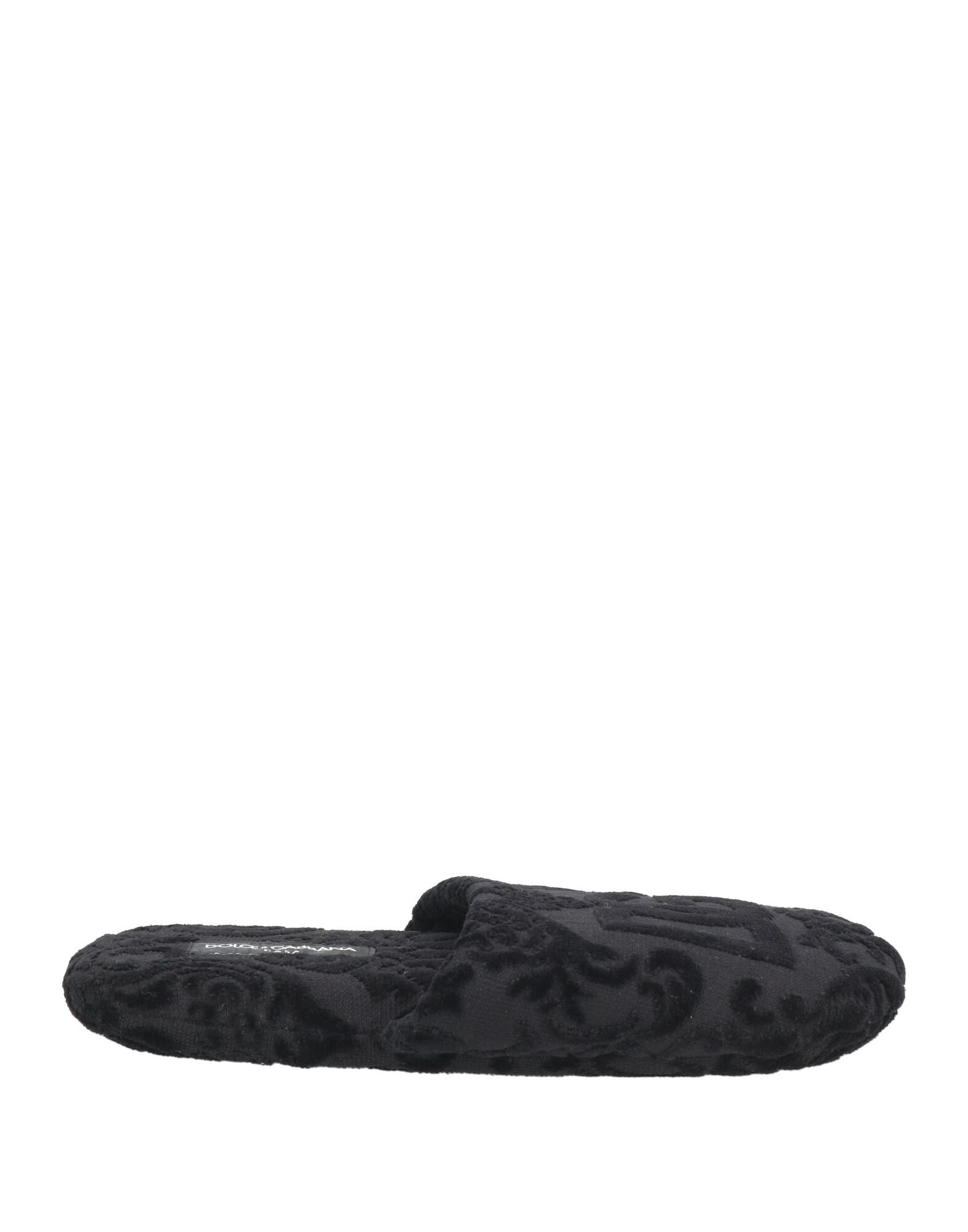 DOLCE&GABBANA Hausschuh Herren Schwarz DOLCE&GABBANA Hausschuh Herren Schwarz von DOLCE&GABBANA