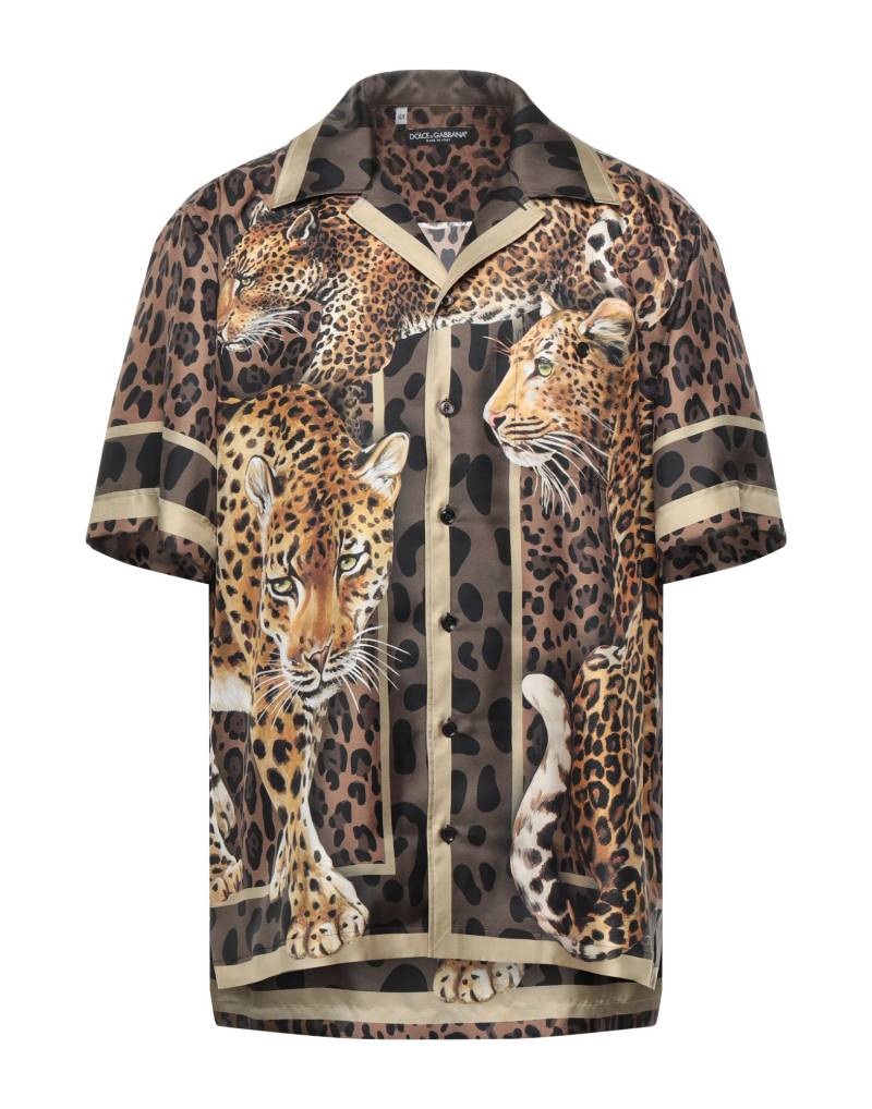 DOLCE&GABBANA Hemd Herren Braun von DOLCE&GABBANA