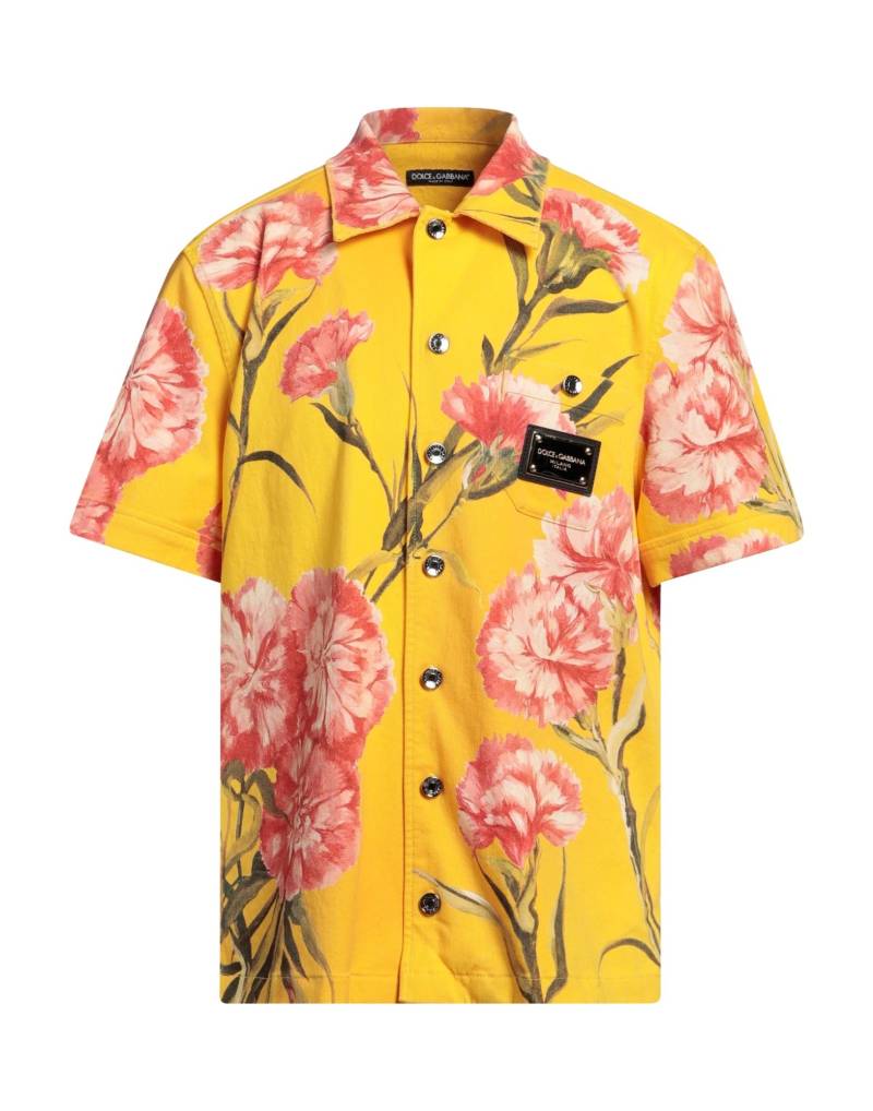 DOLCE&GABBANA Hemd Herren Gelb von DOLCE&GABBANA