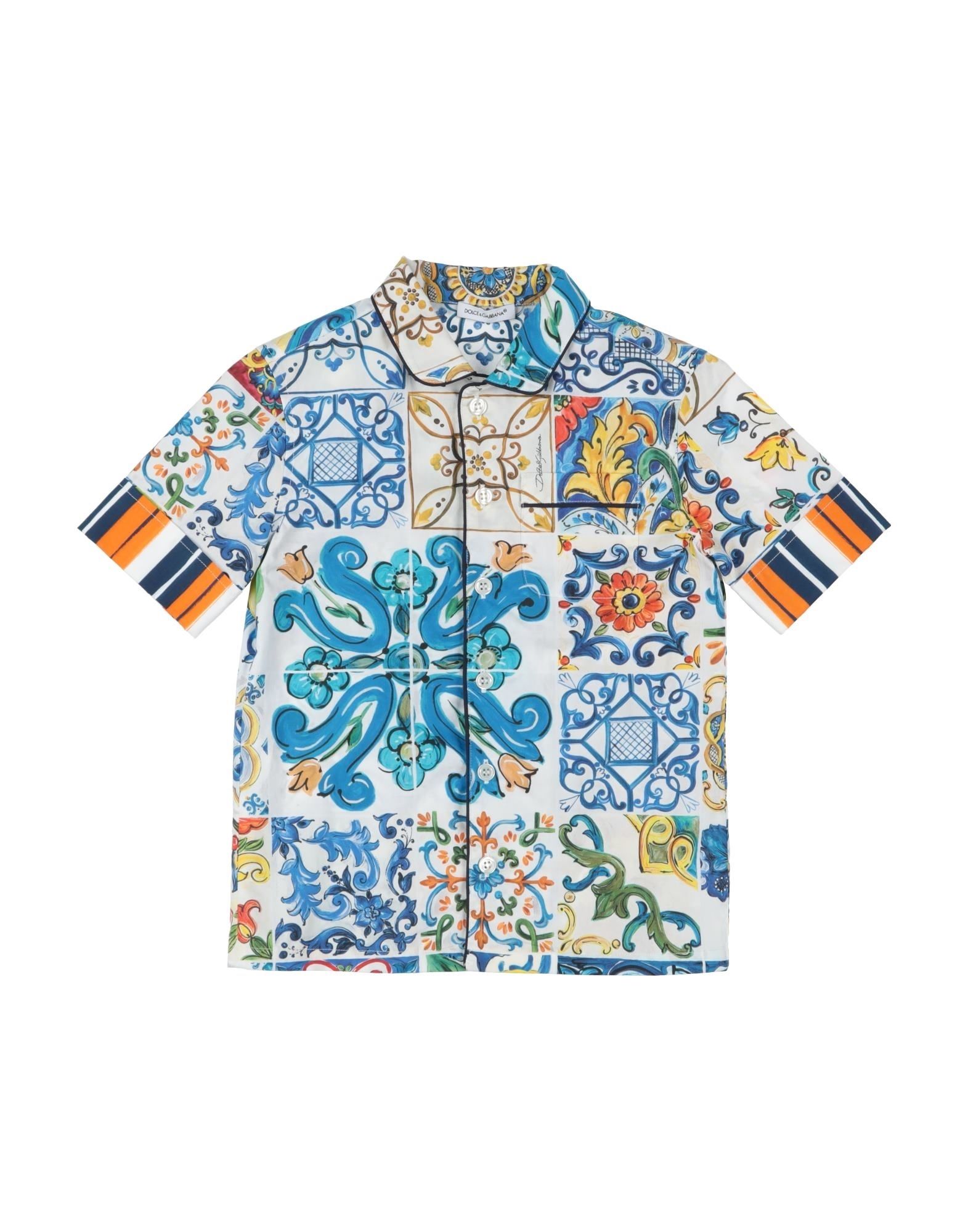 DOLCE&GABBANA Hemd Kinder Azurblau von DOLCE&GABBANA