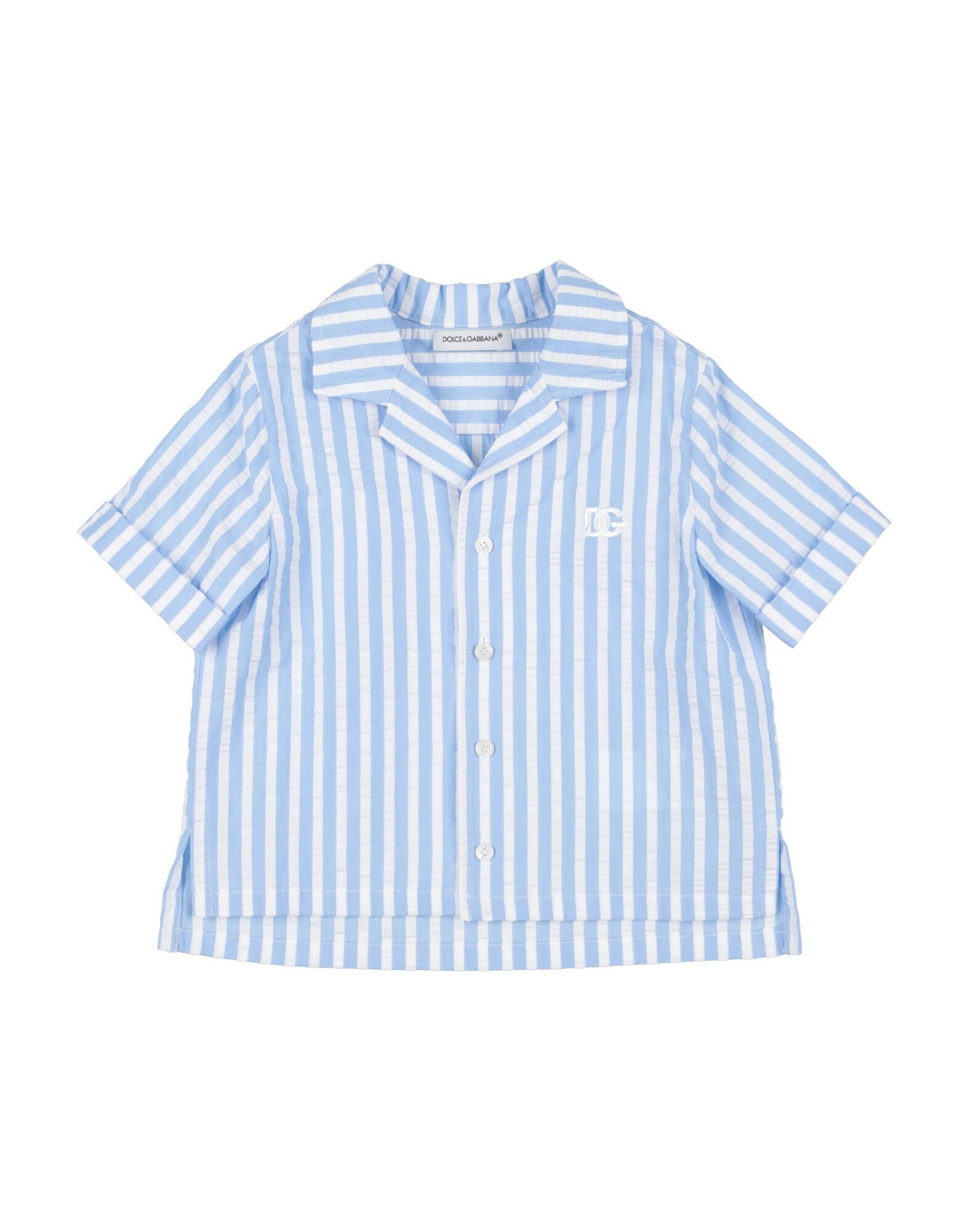 DOLCE&GABBANA Hemd Kinder Azurblau von DOLCE&GABBANA