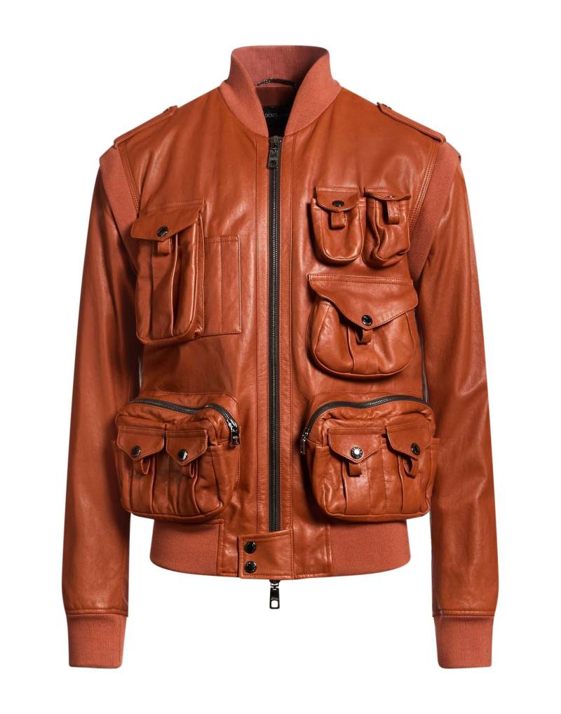 DOLCE&GABBANA Jacke & Anorak Herren Lederfarben von DOLCE&GABBANA