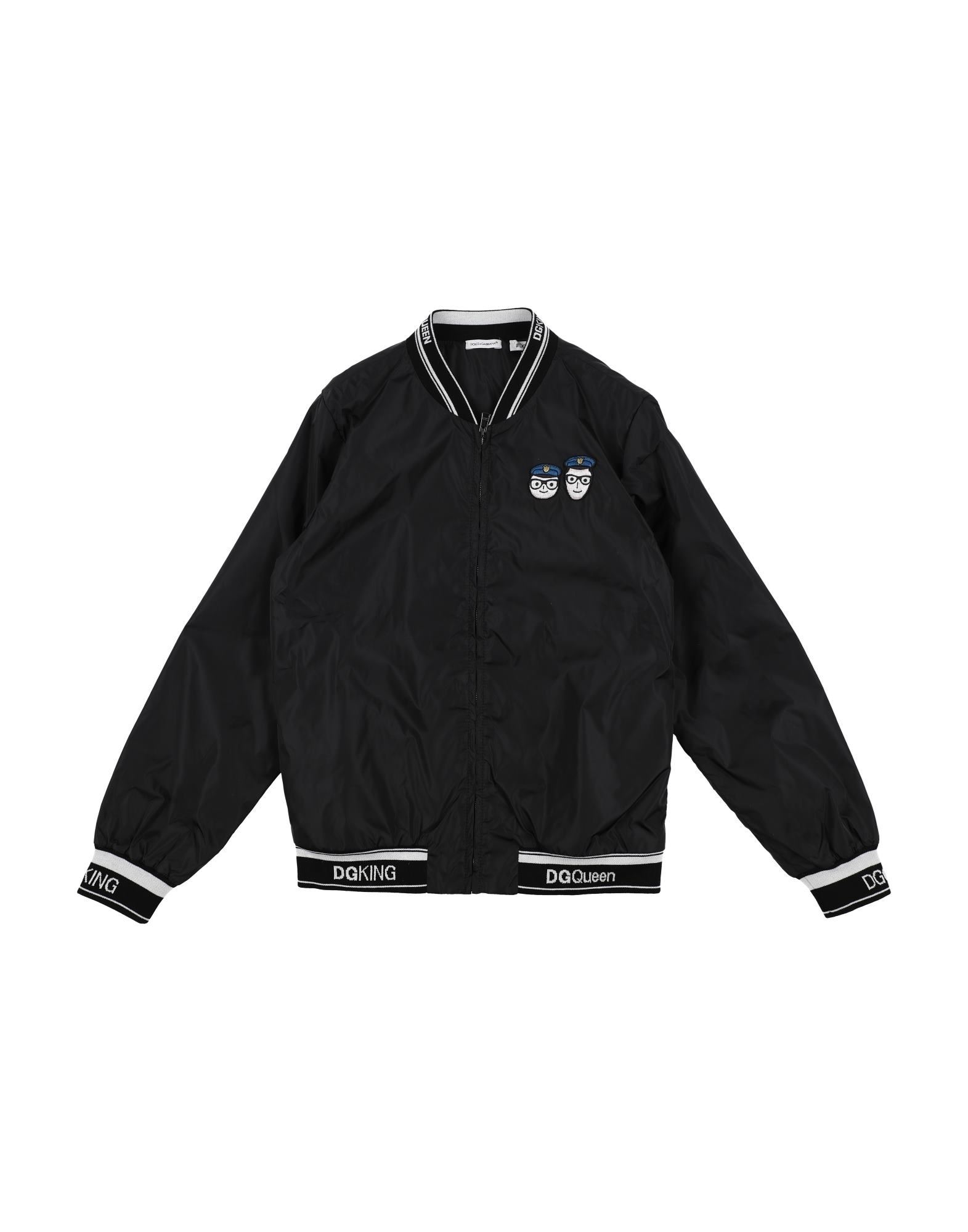 DOLCE&GABBANA Jacke & Anorak Kinder Schwarz DOLCE&GABBANA Jacke & Anorak Kinder Schwarz von DOLCE&GABBANA