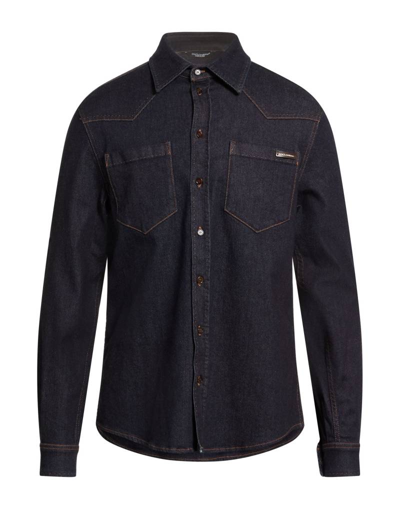 DOLCE&GABBANA Jeanshemd Herren Blau von DOLCE&GABBANA