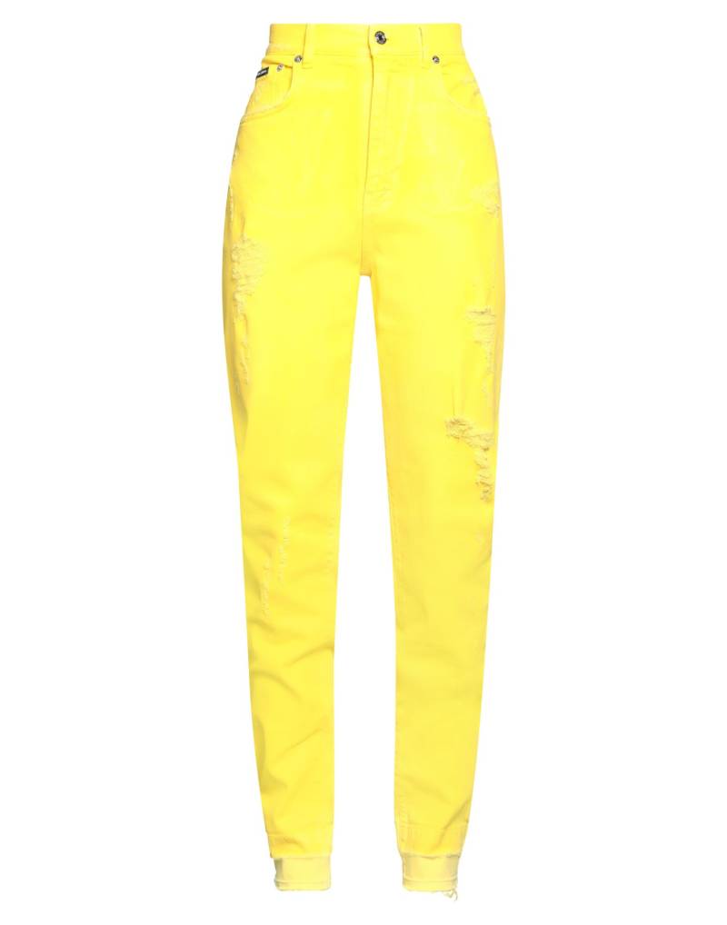 DOLCE&GABBANA Jeanshose Damen Gelb von DOLCE&GABBANA