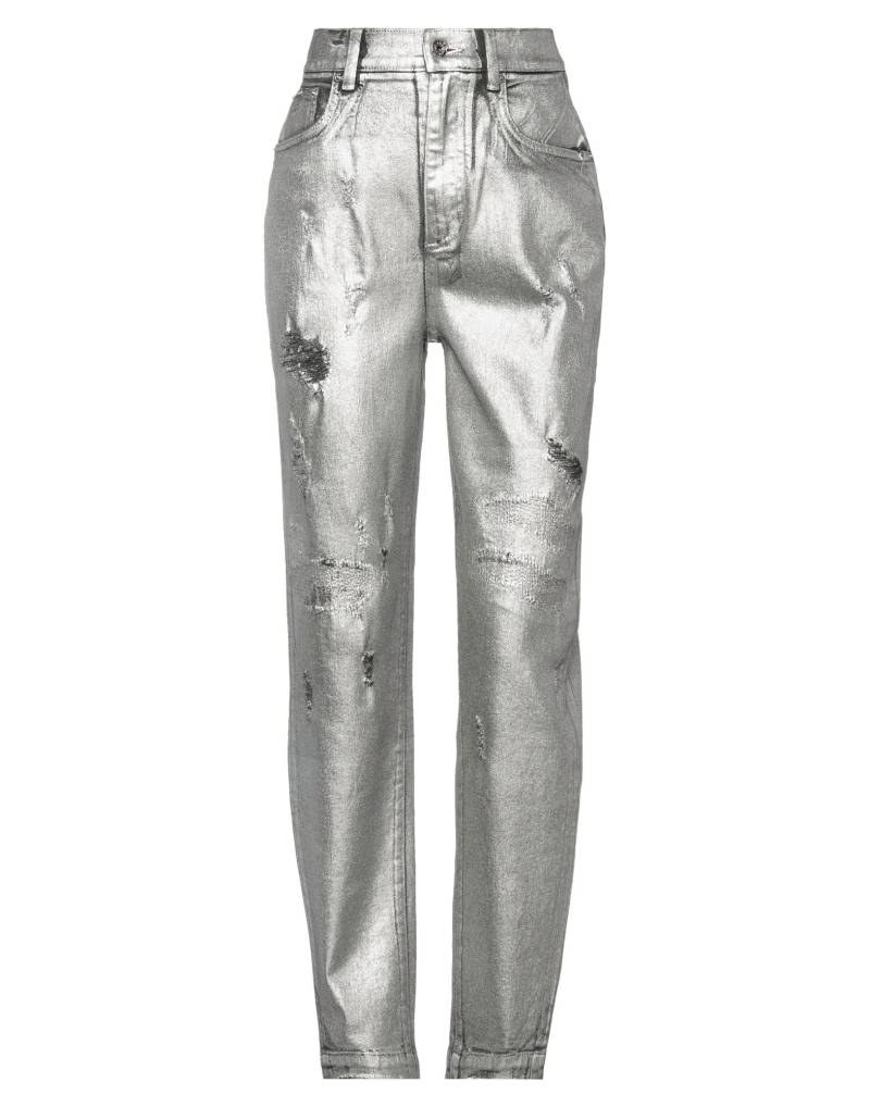 DOLCE&GABBANA Jeanshose Damen Silber von DOLCE&GABBANA