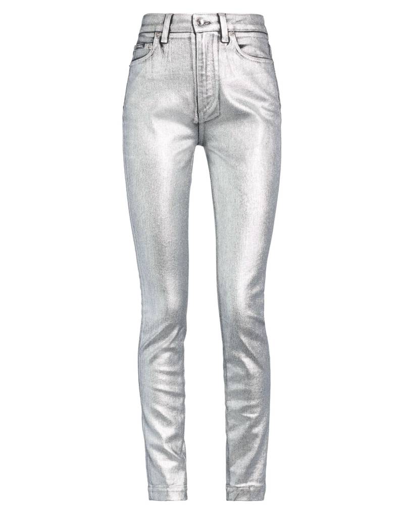DOLCE&GABBANA Jeanshose Damen Silber von DOLCE&GABBANA