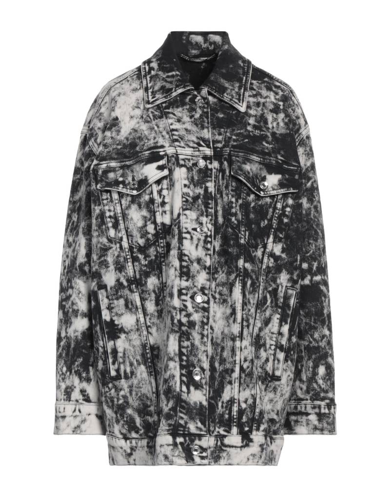 DOLCE&GABBANA Jeansjacke/-mantel Damen Schwarz von DOLCE&GABBANA