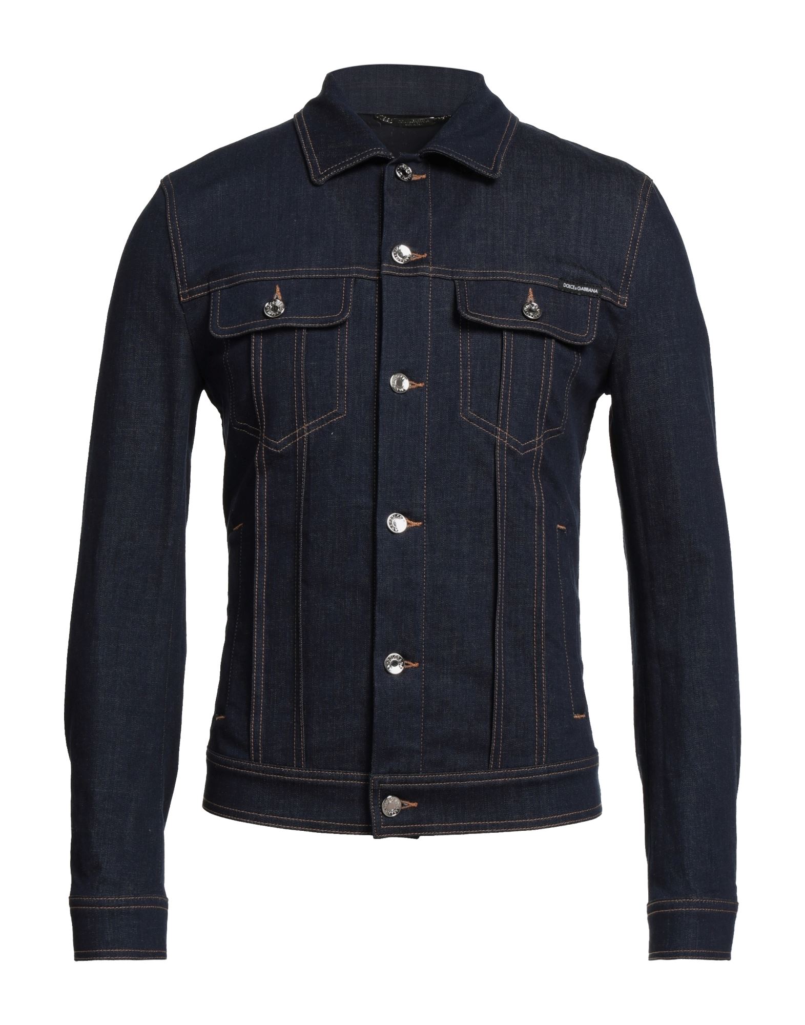 DOLCE&GABBANA Jeansjacke/-mantel Herren Blau DOLCE&GABBANA Jeansjacke/-mantel Herren Blau von DOLCE&GABBANA