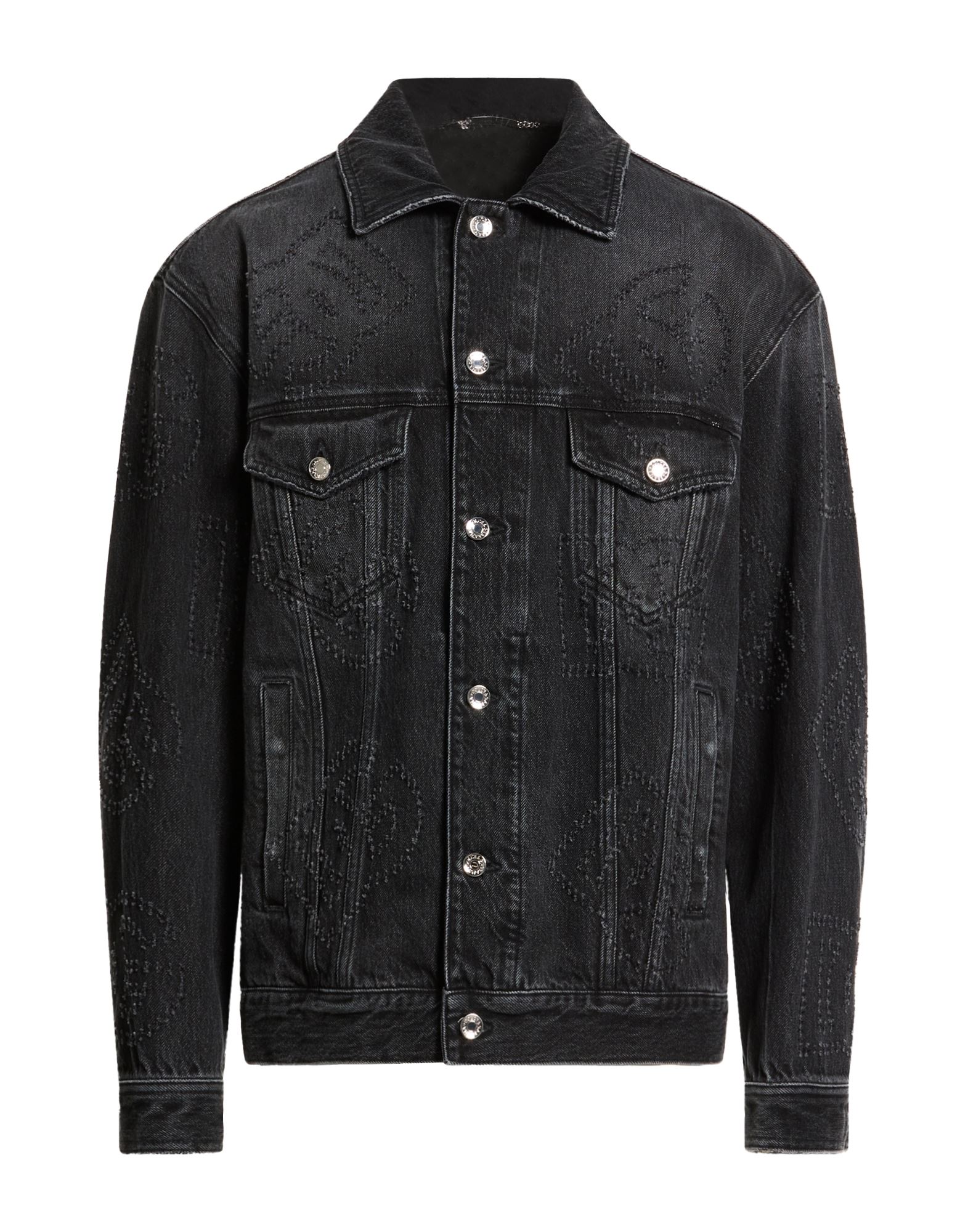 DOLCE&GABBANA Jeansjacke/-mantel Herren Schwarz von DOLCE&GABBANA