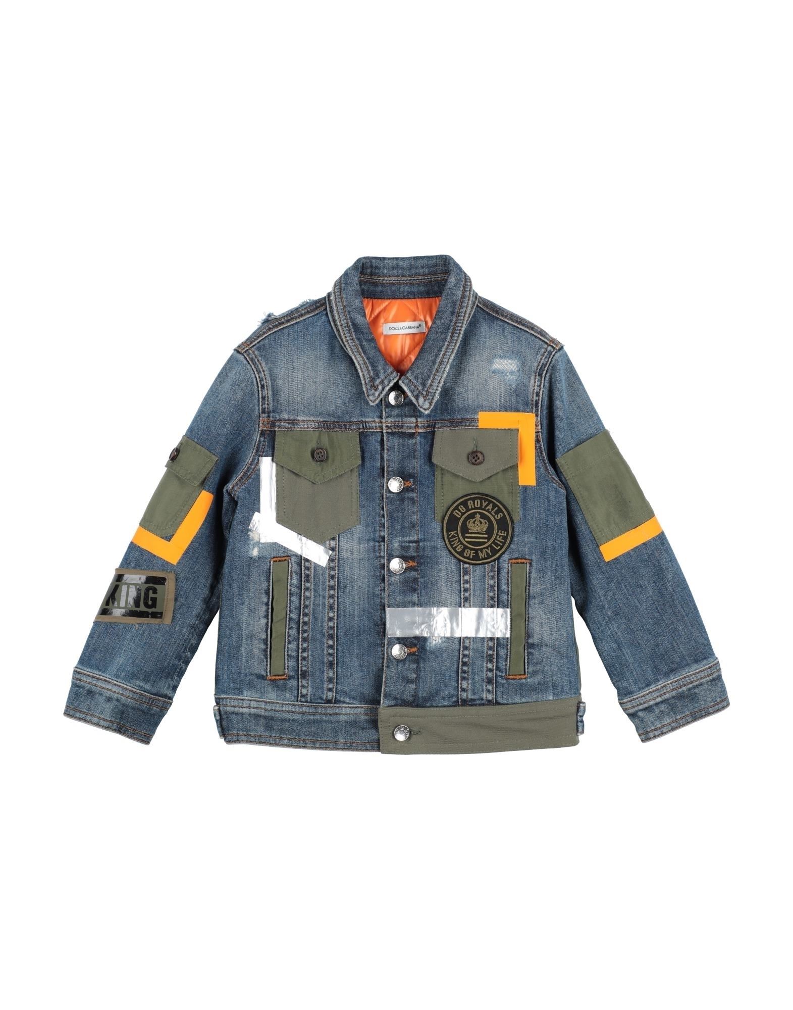 DOLCE&GABBANA Jeansjacke/-mantel Kinder Blau von DOLCE&GABBANA