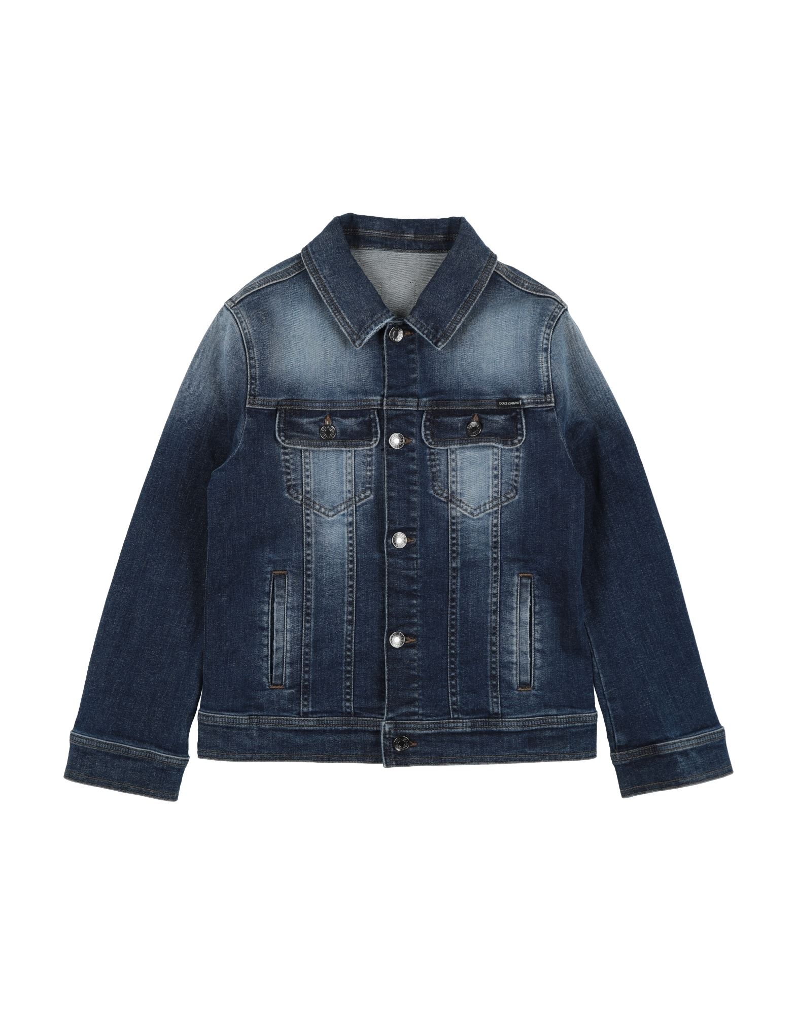 DOLCE&GABBANA Jeansjacke/-mantel Kinder Blau von DOLCE&GABBANA