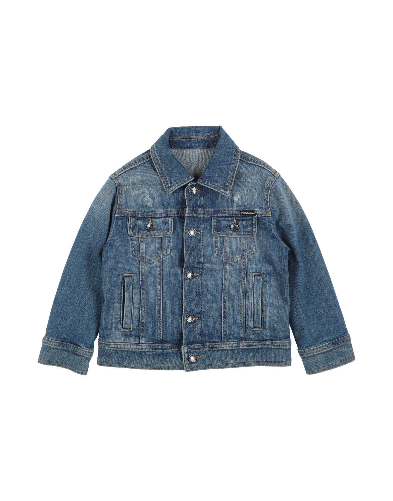 DOLCE&GABBANA Jeansjacke/-mantel Kinder Blau von DOLCE&GABBANA