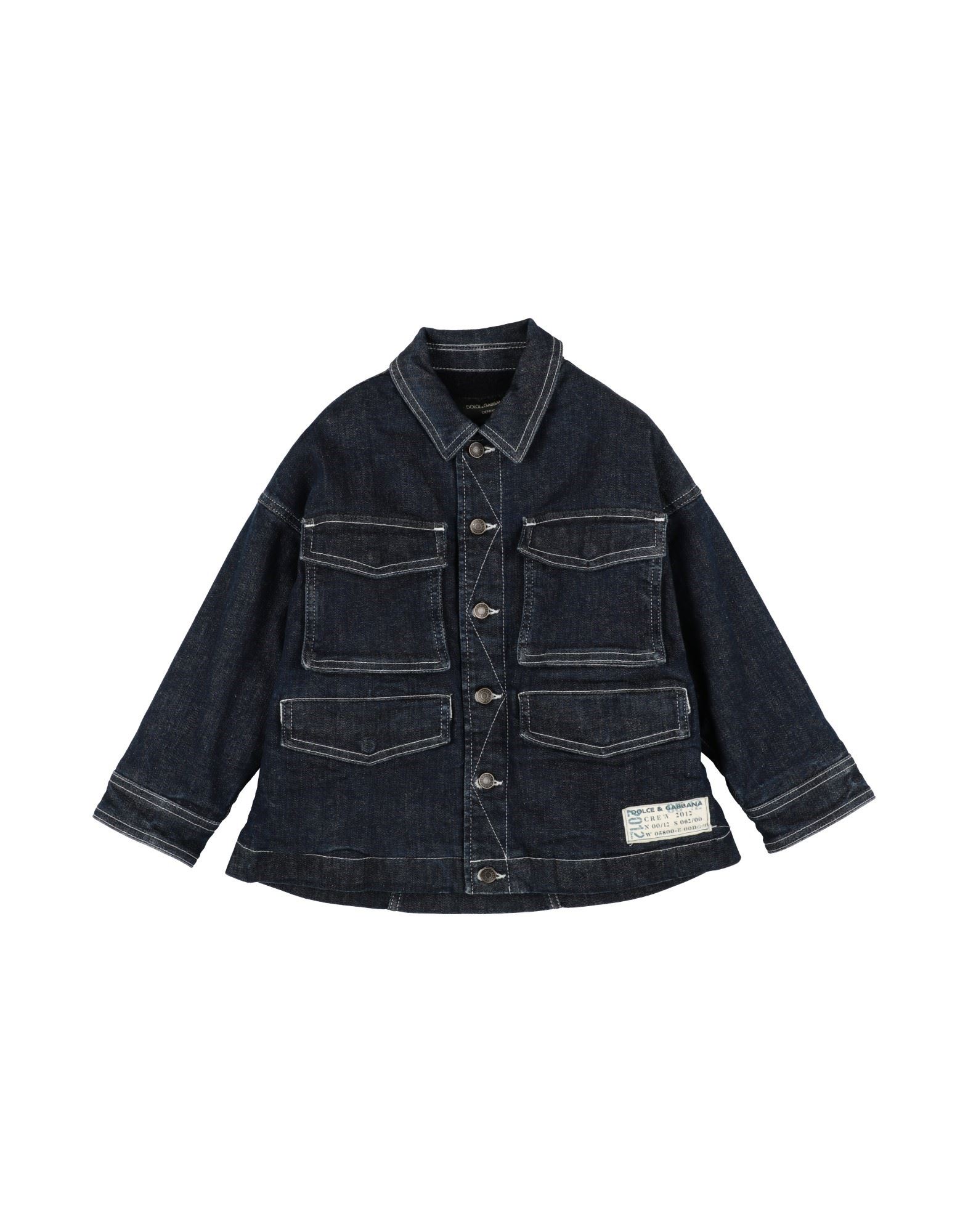 DOLCE&GABBANA Jeansjacke/-mantel Kinder Blau von DOLCE&GABBANA