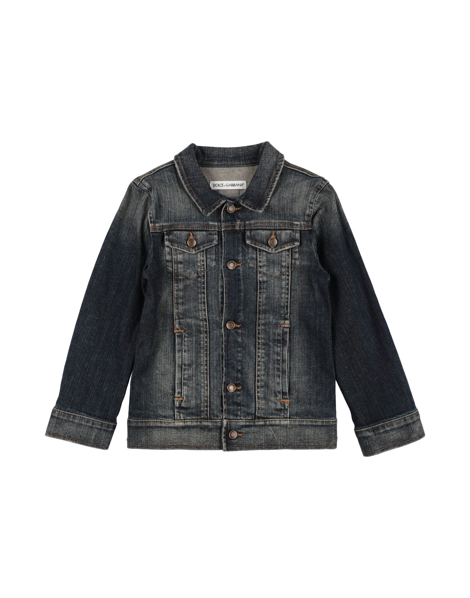 DOLCE&GABBANA Jeansjacke/-mantel Kinder Blau von DOLCE&GABBANA