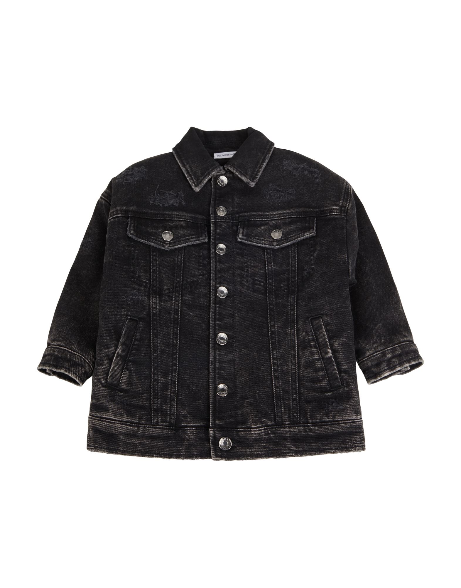 DOLCE&GABBANA Jeansjacke/-mantel Kinder Schwarz von DOLCE&GABBANA