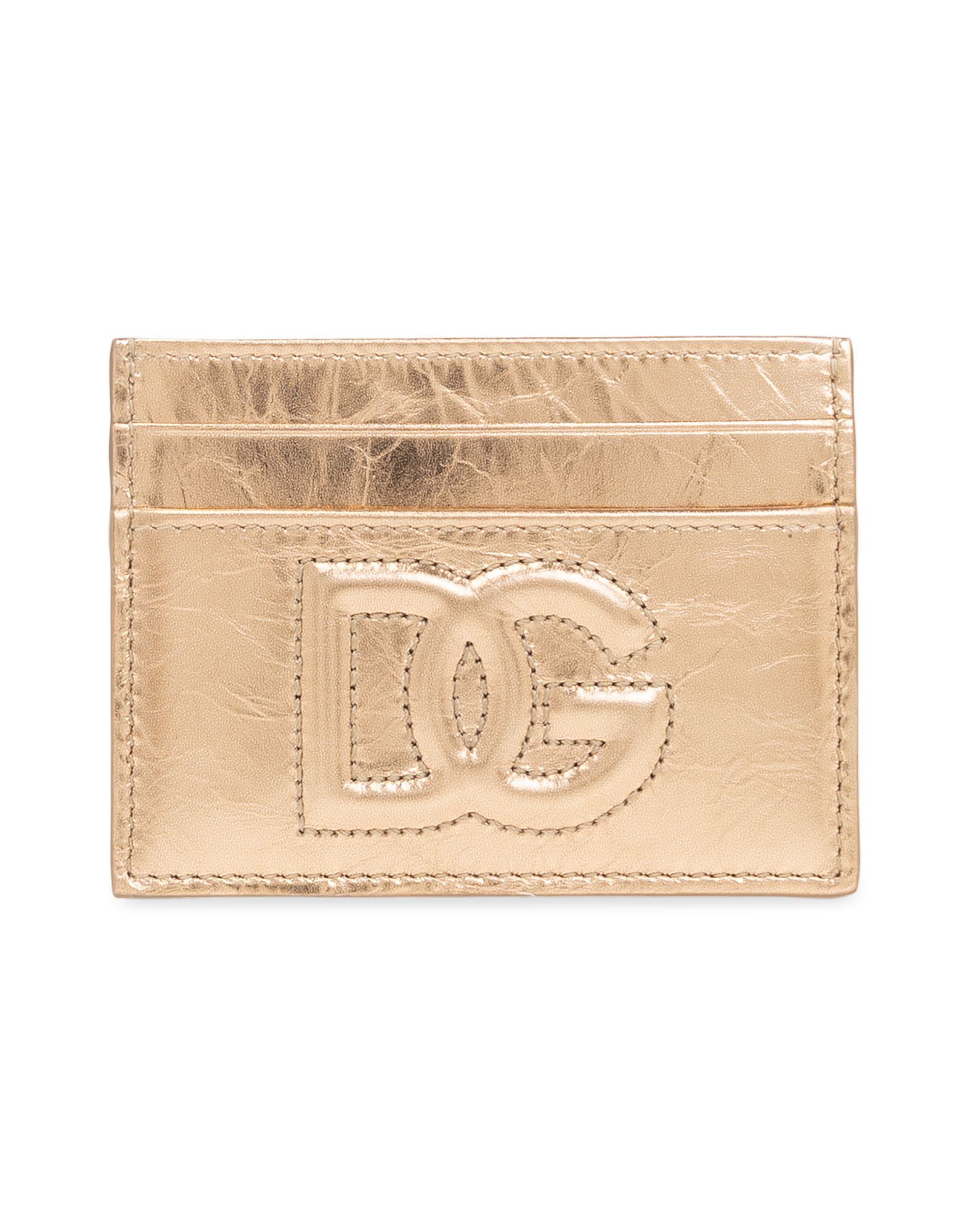 DOLCE&GABBANA Kartenetui Damen Gold von DOLCE&GABBANA