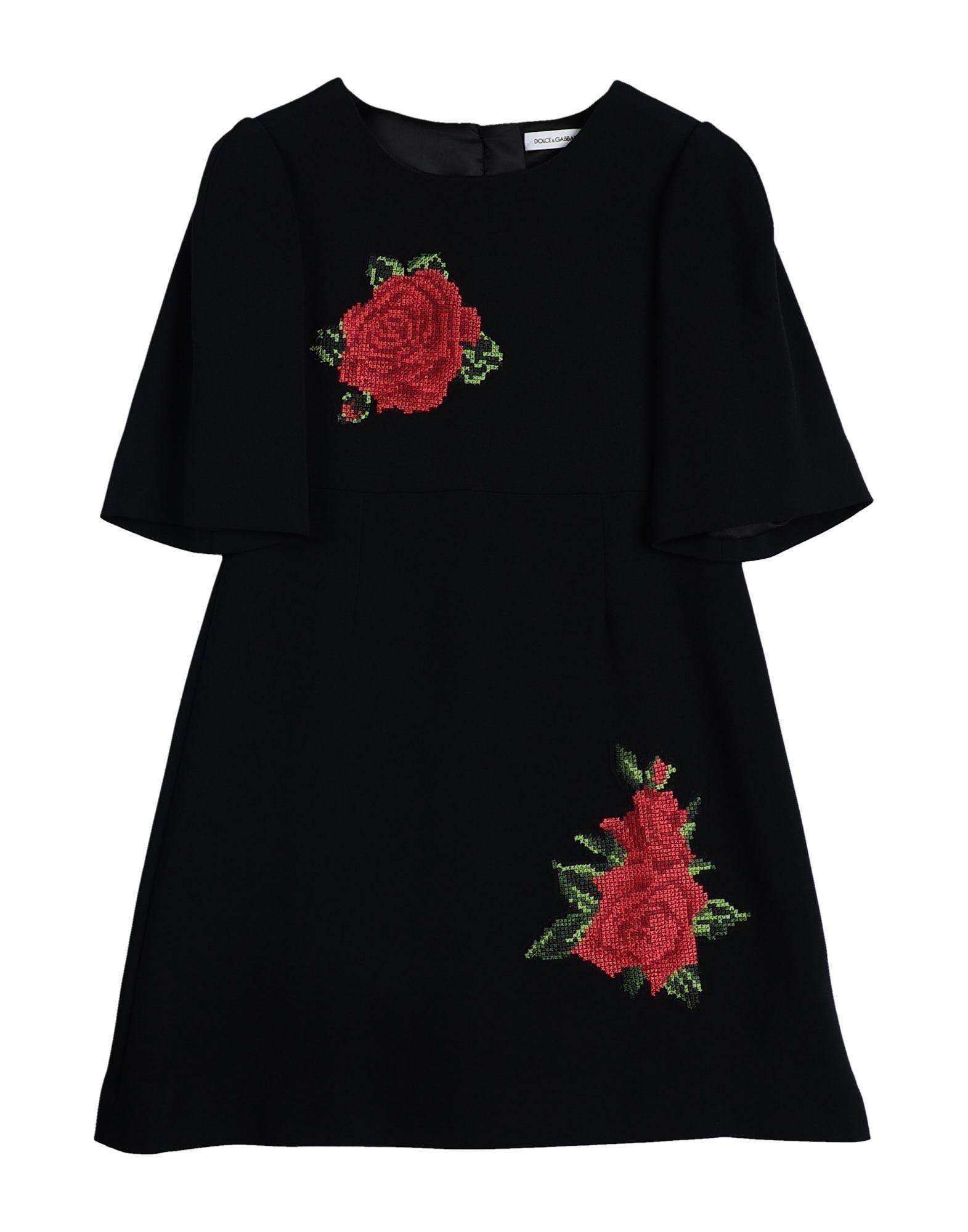 DOLCE&GABBANA Kinderkleid Damen Schwarz von DOLCE&GABBANA