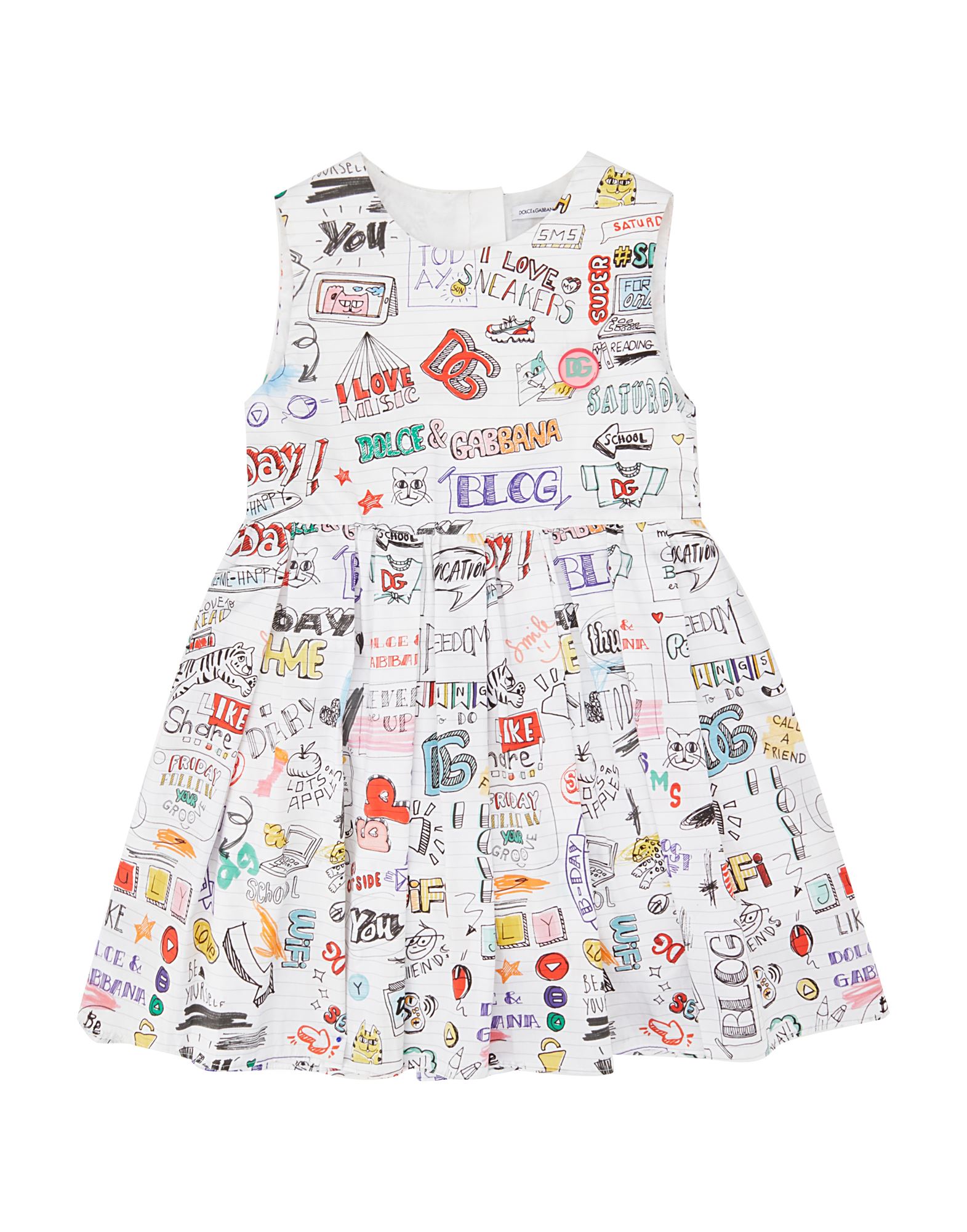 DOLCE&GABBANA Kinderkleid Kinder Weiß von DOLCE&GABBANA