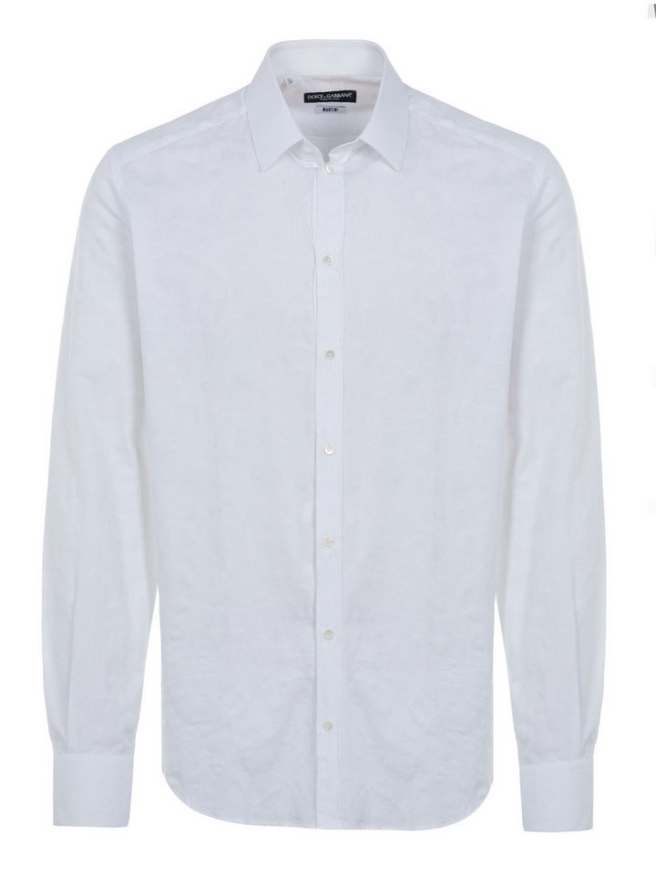 DOLCE & GABBANA Langarmhemd Dolce & Gabbana Martini Shirt white von DOLCE & GABBANA