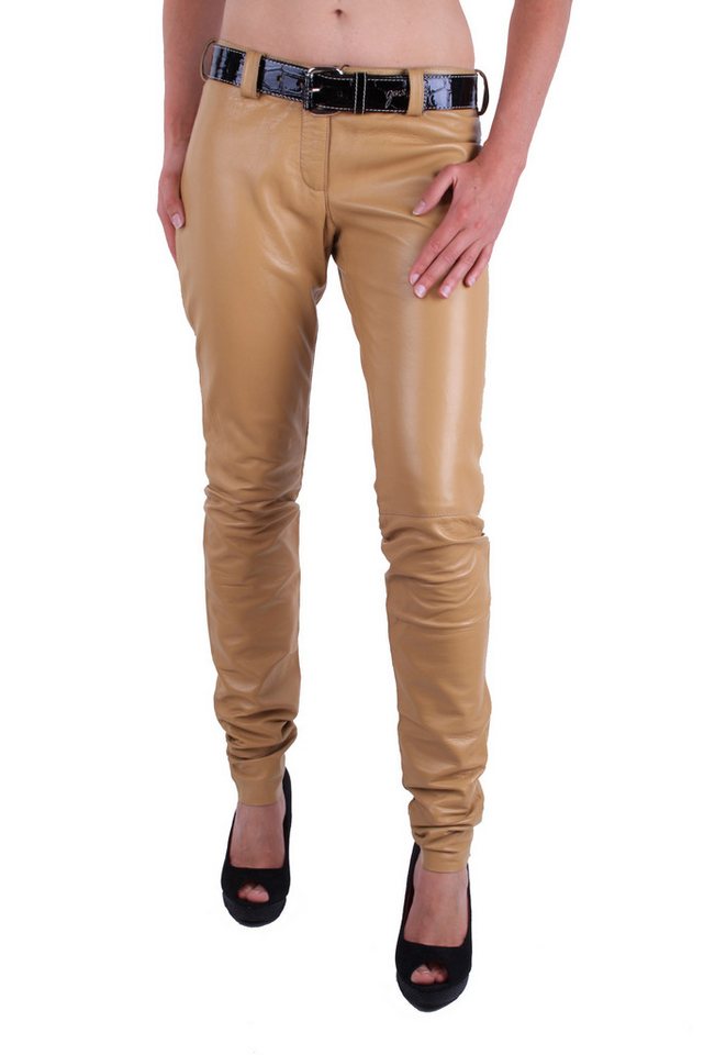 DOLCE & GABBANA Lederhose Dolce & Gabbana D&G Lederhose Hose Skinny Leder von DOLCE & GABBANA
