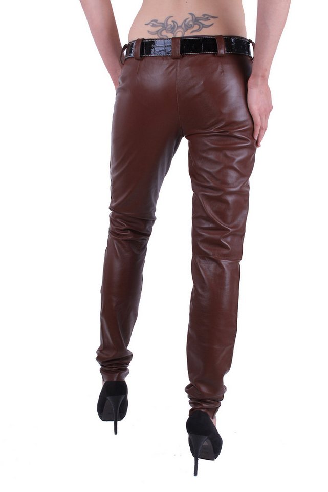 DOLCE & GABBANA Lederhose Dolce & Gabbana D&G Lederhose Hose Skinny Leder von DOLCE & GABBANA