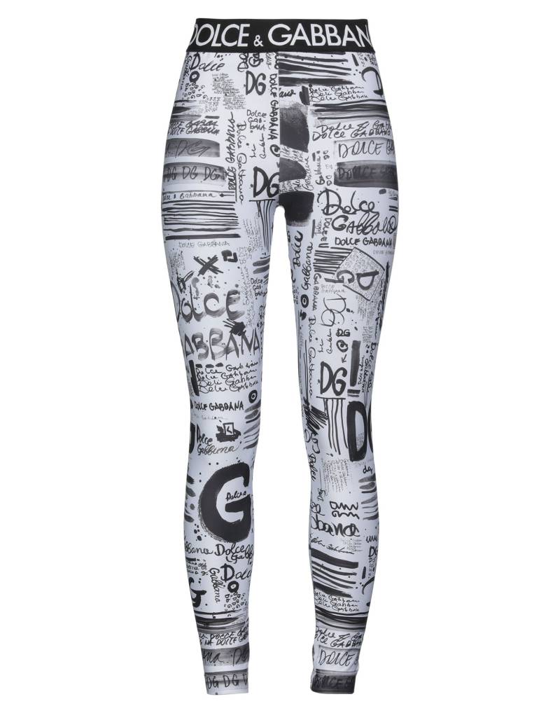 DOLCE&GABBANA Leggings Damen Weiß von DOLCE&GABBANA