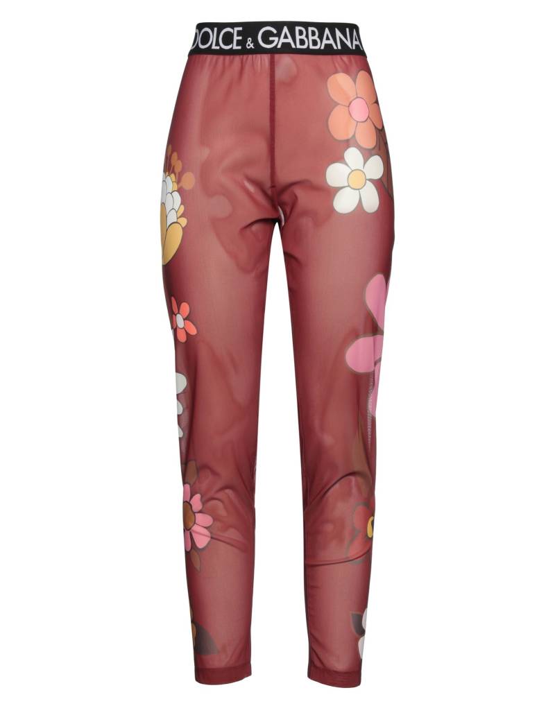 DOLCE&GABBANA Leggings Damen Ziegelrot von DOLCE&GABBANA