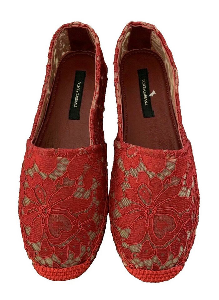 DOLCE & GABBANA Macramé Slippers Feminine Eleganz trifft italienische Leichtigkeit Espadrille Handgefertigte Optik mit geflochtener Jute von DOLCE & GABBANA