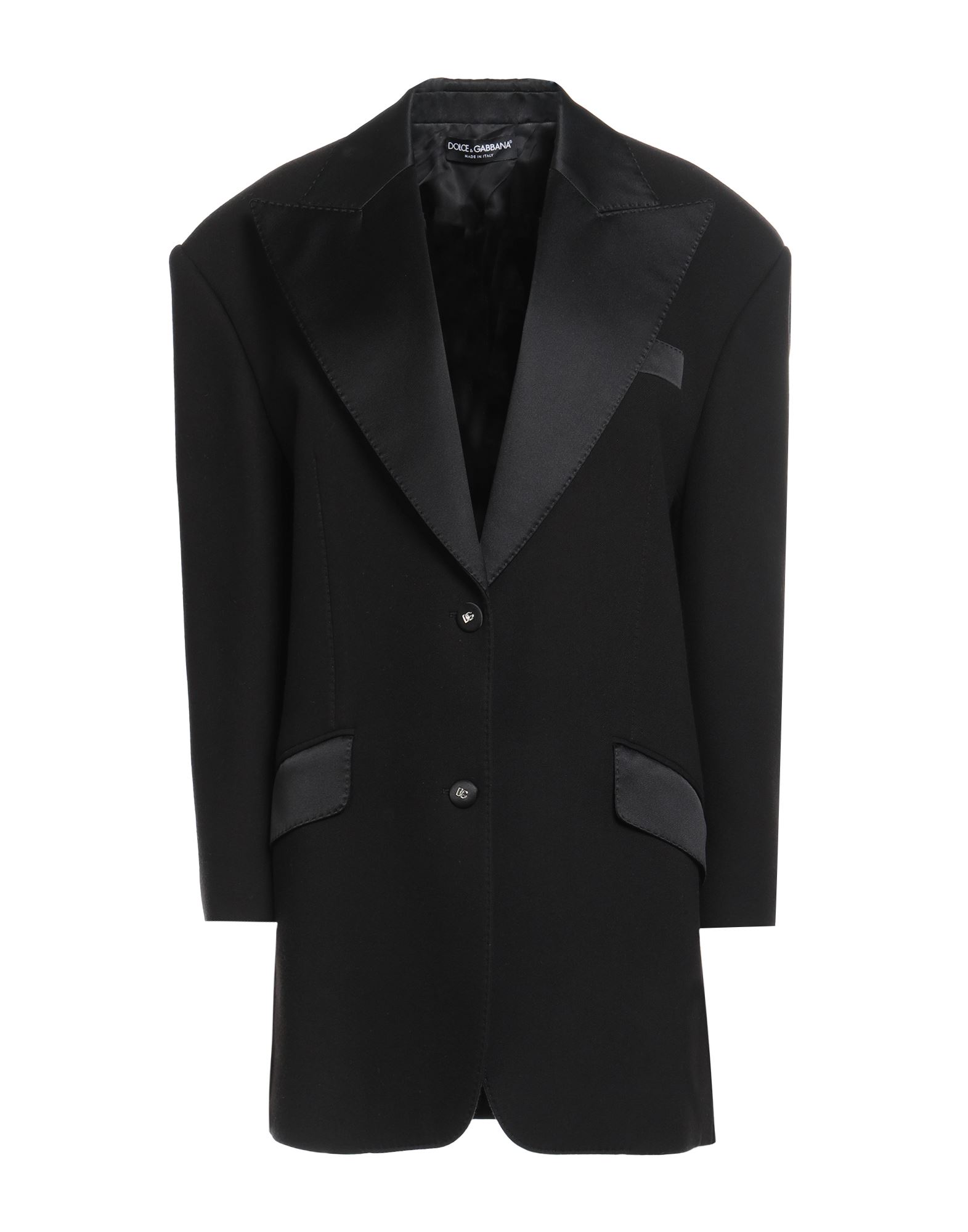 DOLCE&GABBANA Mantel Damen Schwarz von DOLCE&GABBANA