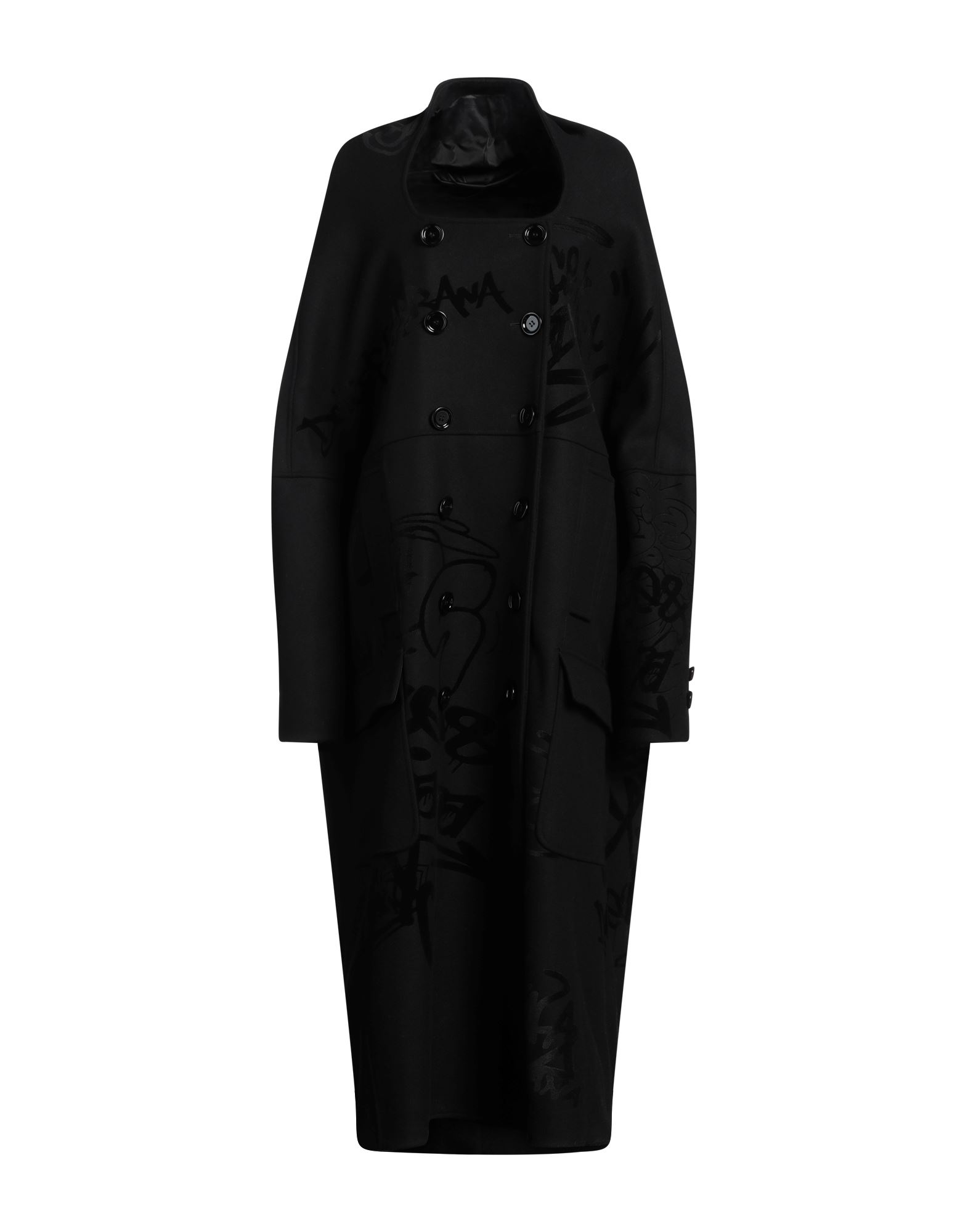 DOLCE&GABBANA Mantel Damen Schwarz von DOLCE&GABBANA