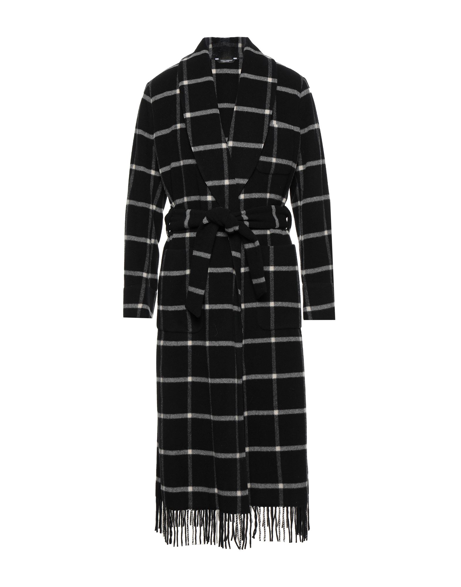 DOLCE&GABBANA Mantel Herren Schwarz von DOLCE&GABBANA