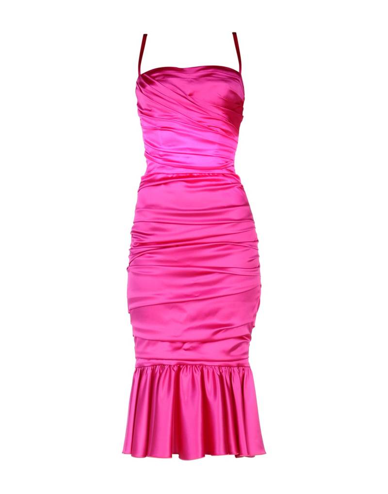 DOLCE&GABBANA Midi-kleid Damen Fuchsia von DOLCE&GABBANA