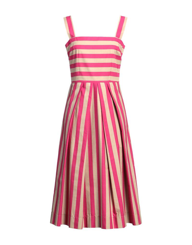 DOLCE&GABBANA Midi-kleid Damen Fuchsia von DOLCE&GABBANA