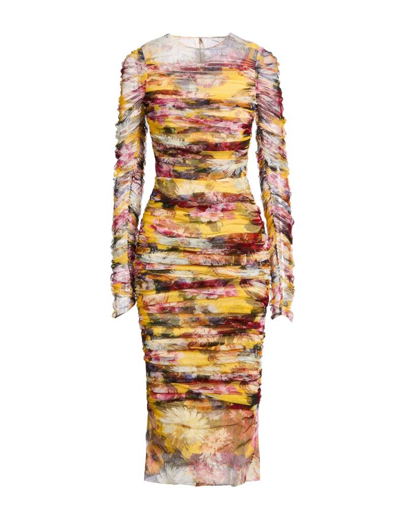 DOLCE&GABBANA Midi-kleid Damen Gelb von DOLCE&GABBANA