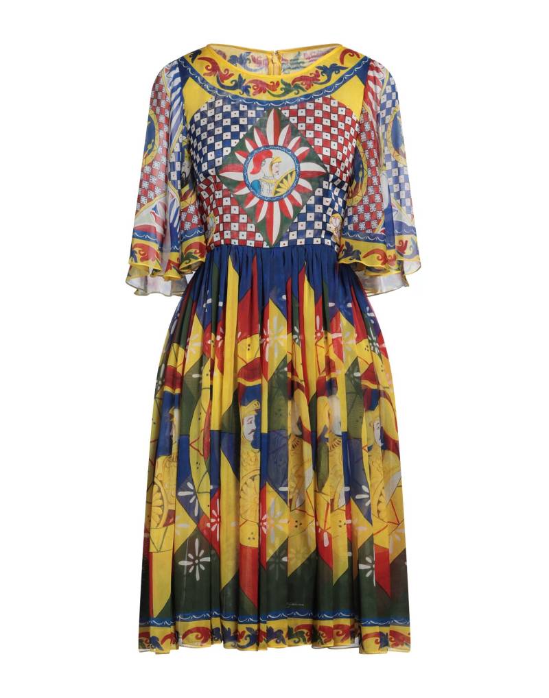 DOLCE&GABBANA Midi-kleid Damen Gelb DOLCE&GABBANA Midi-kleid Damen Gelb von DOLCE&GABBANA