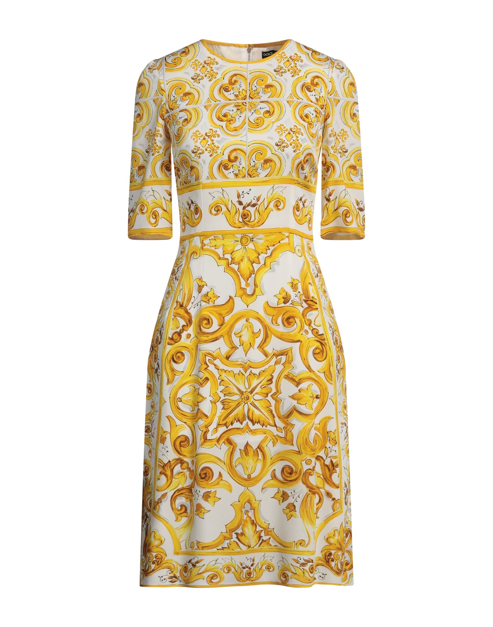 DOLCE&GABBANA Midi-kleid Damen Gelb von DOLCE&GABBANA
