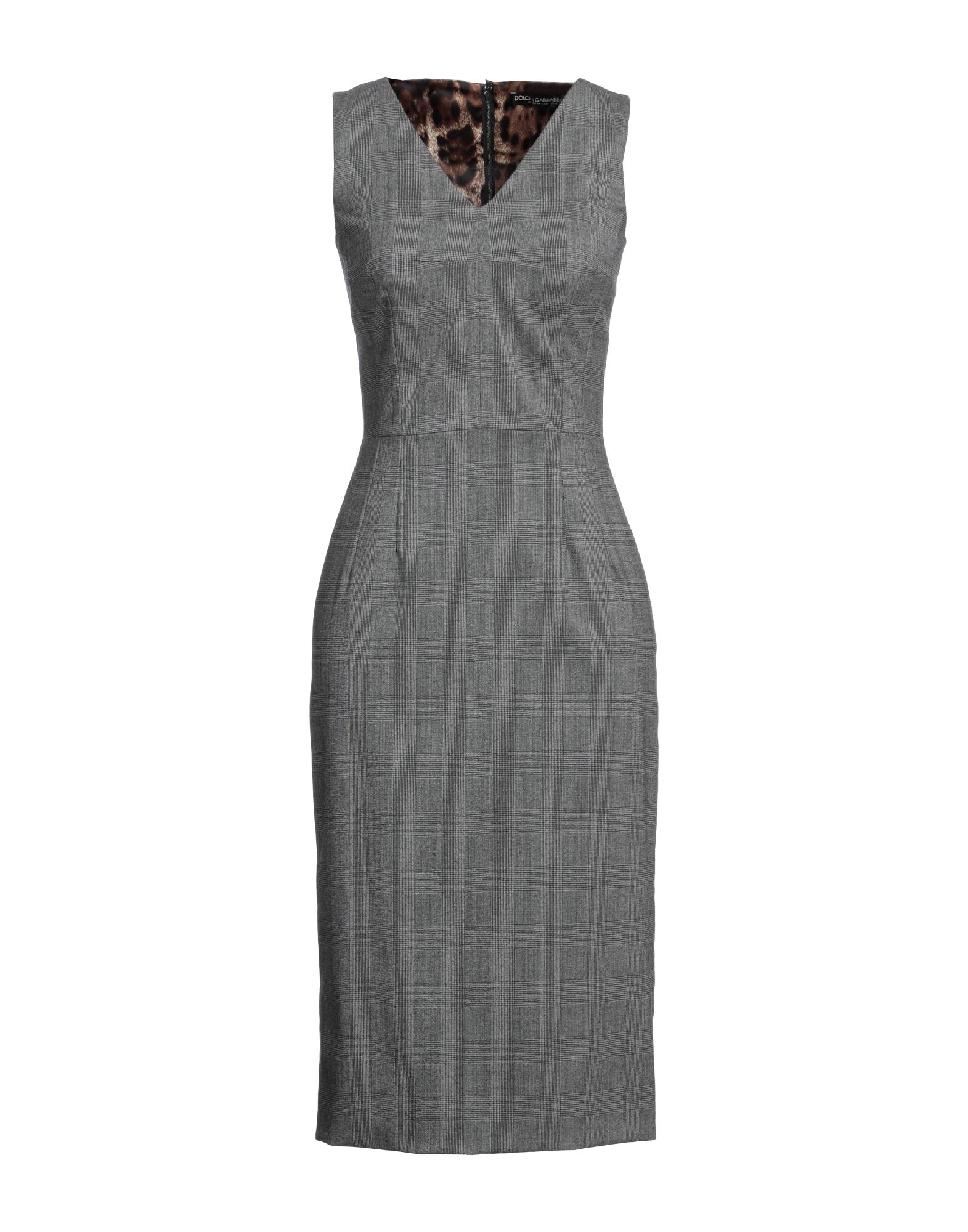 DOLCE&GABBANA Midi-kleid Damen Grau von DOLCE&GABBANA