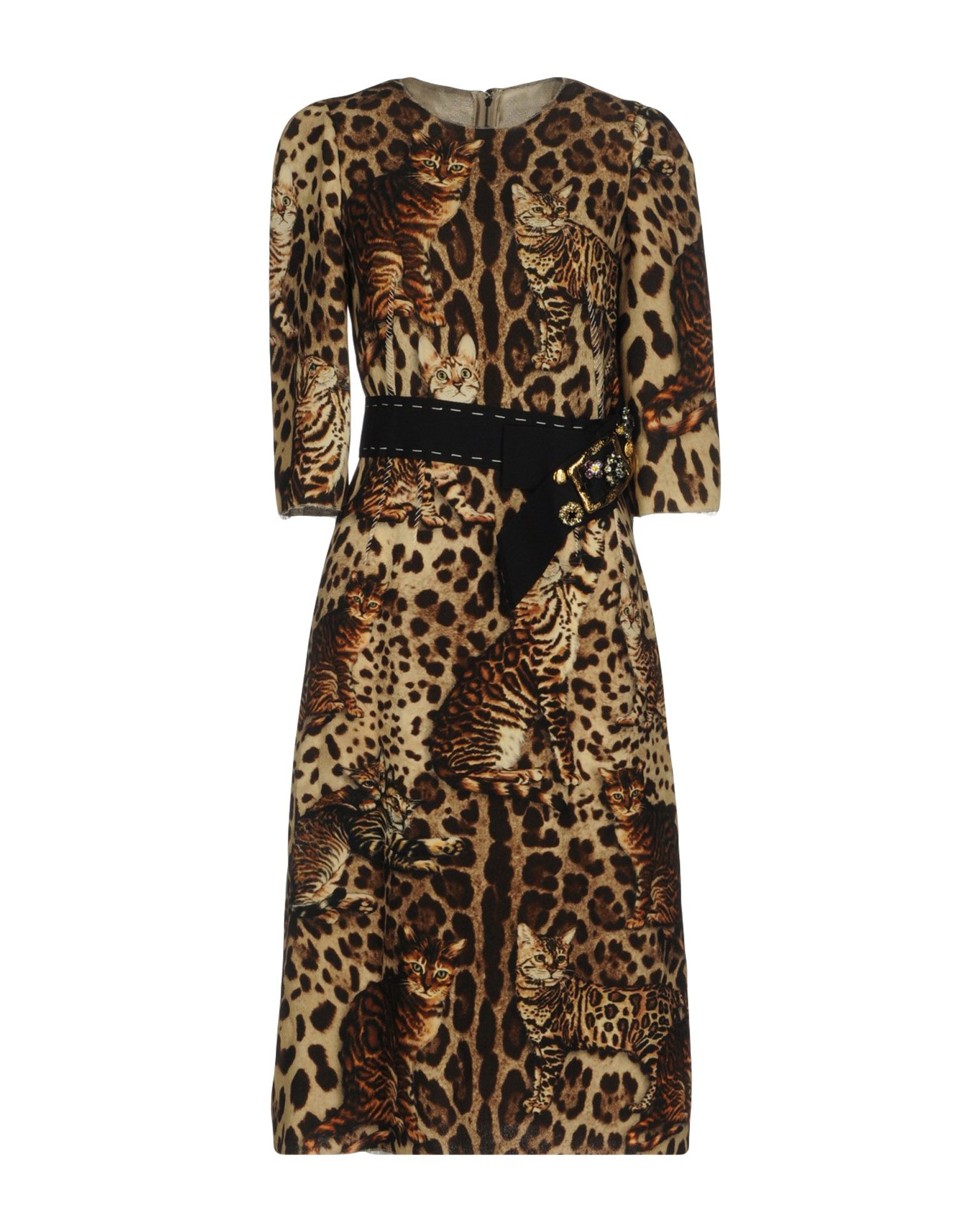 DOLCE&GABBANA Midi-kleid Damen Khaki DOLCE&GABBANA Midi-kleid Damen Khaki von DOLCE&GABBANA