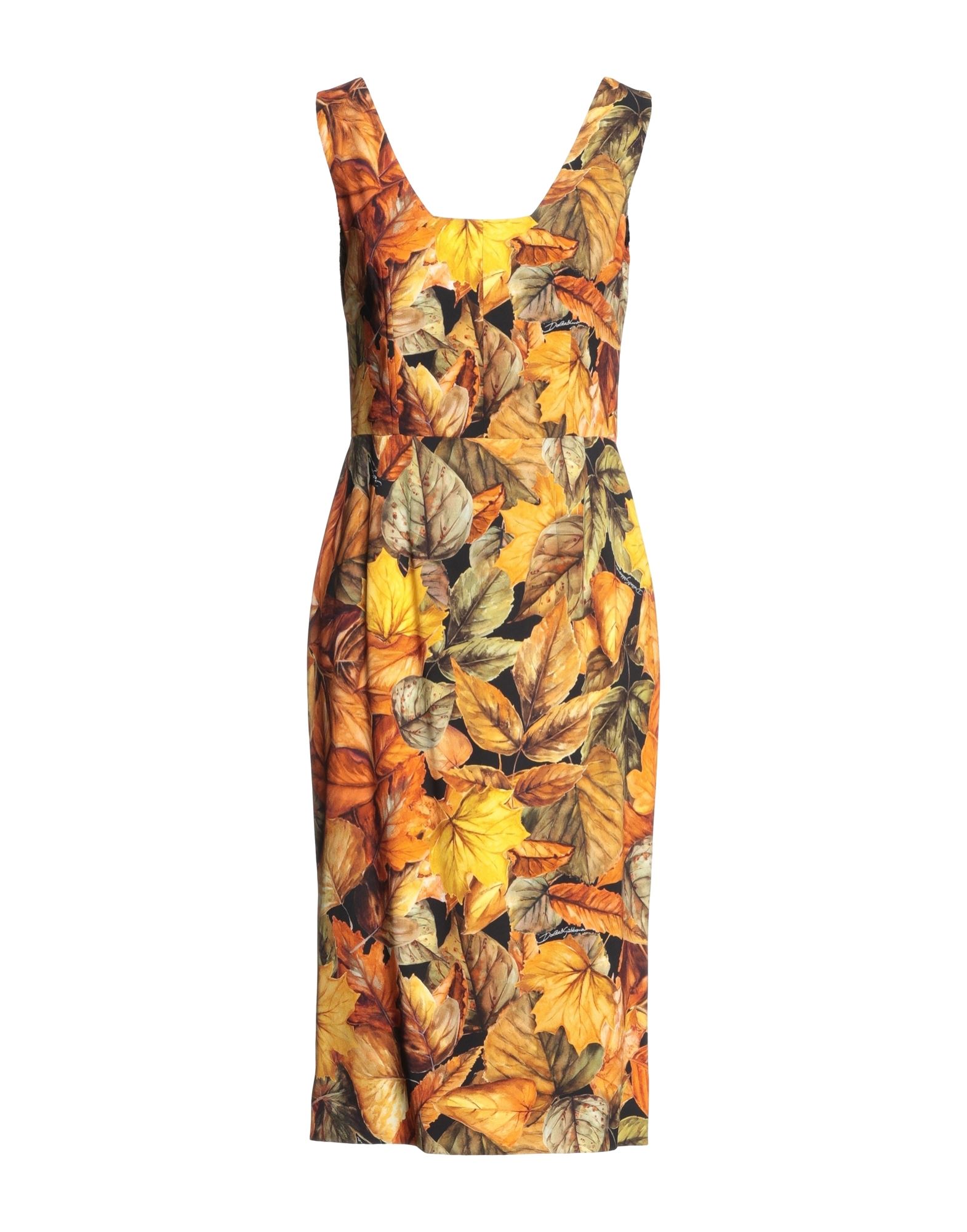 DOLCE&GABBANA Midi-kleid Damen Ocker von DOLCE&GABBANA