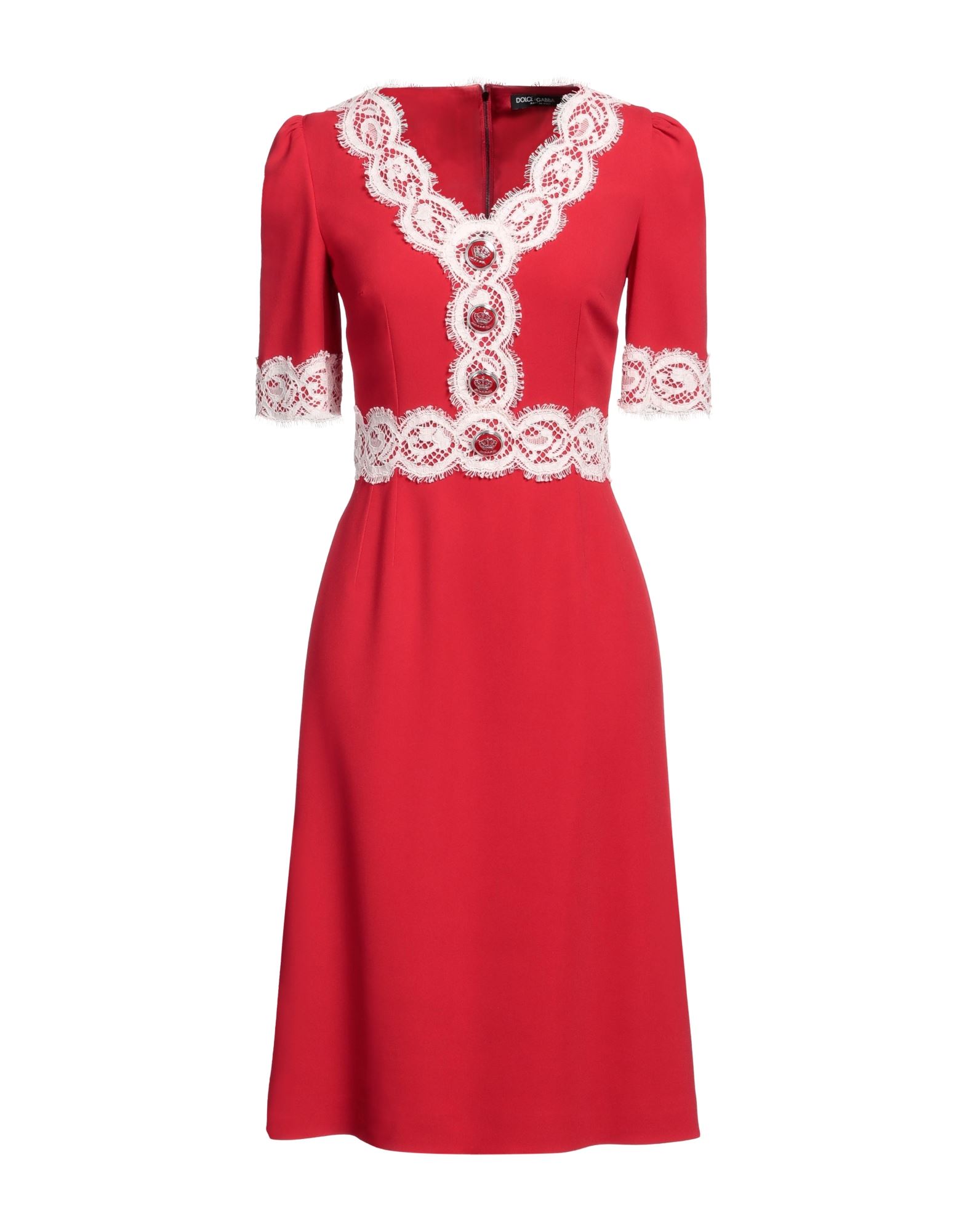 DOLCE&GABBANA Midi-kleid Damen Rot von DOLCE&GABBANA