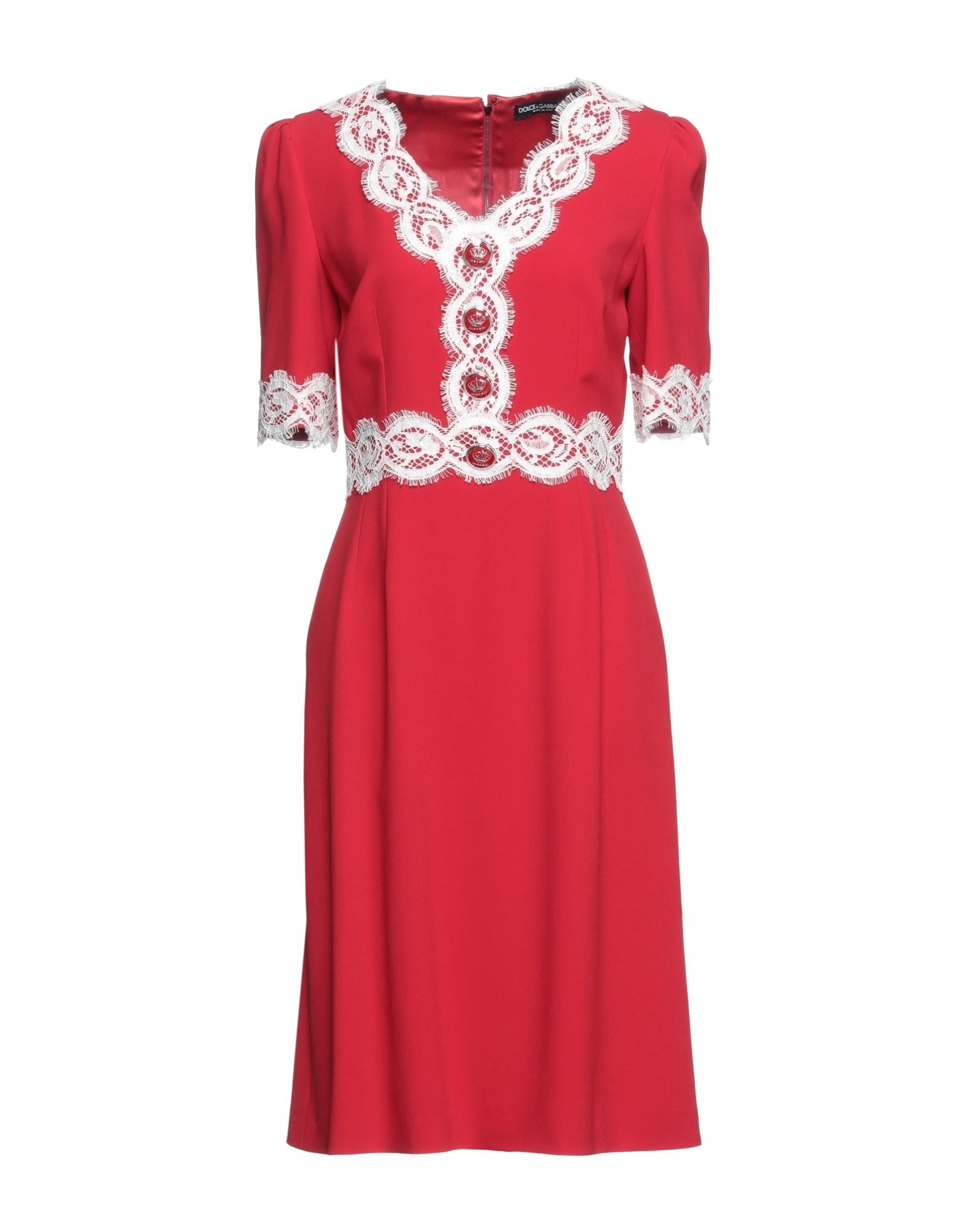 DOLCE&GABBANA Midi-kleid Damen Rot von DOLCE&GABBANA