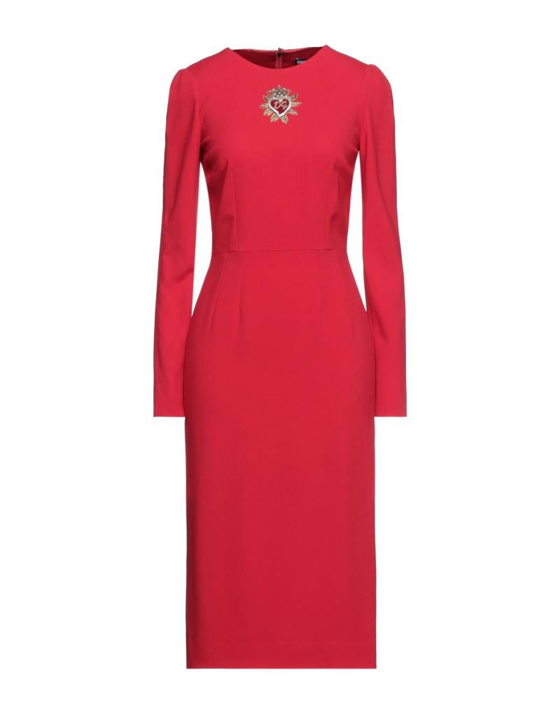 DOLCE&GABBANA Midi-kleid Damen Rot von DOLCE&GABBANA