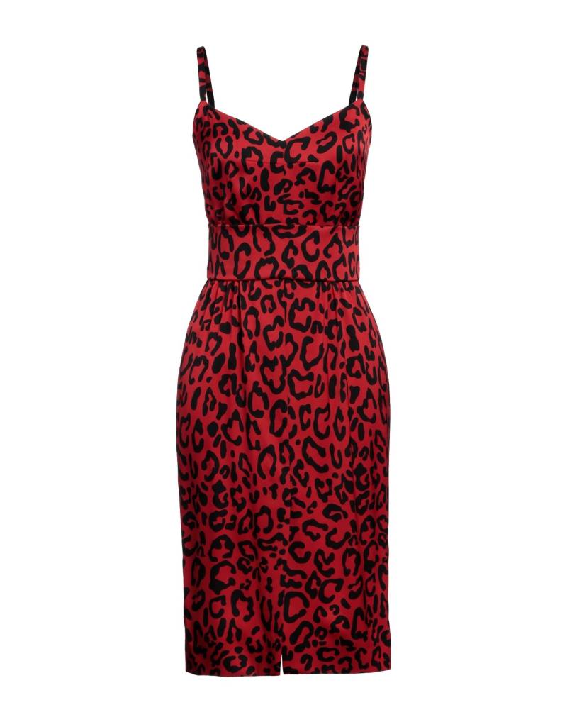 DOLCE&GABBANA Midi-kleid Damen Rot von DOLCE&GABBANA