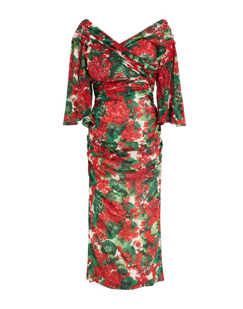 DOLCE&GABBANA Midi-kleid Damen Rot von DOLCE&GABBANA