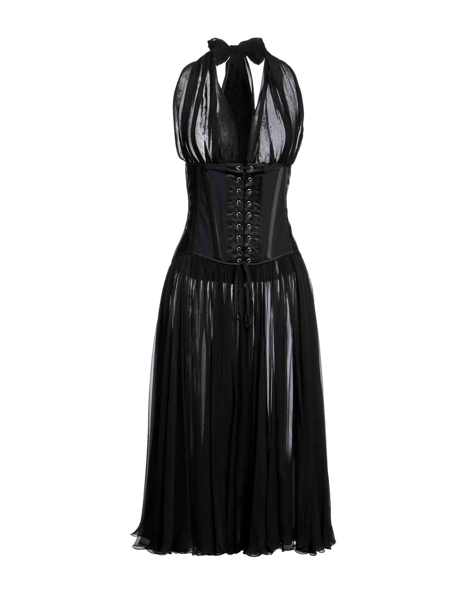 DOLCE&GABBANA Midi-kleid Damen Schwarz von DOLCE&GABBANA